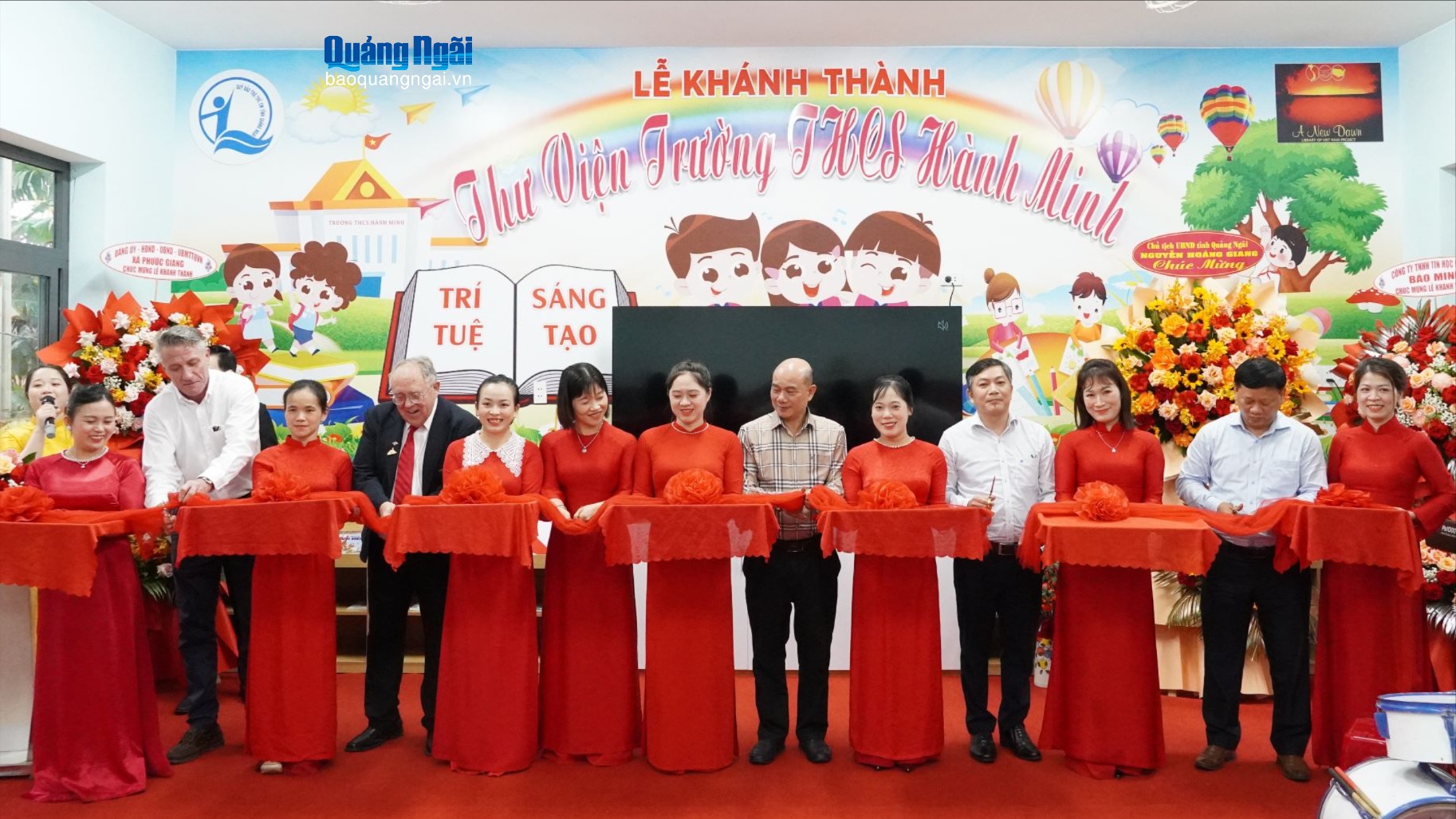 Khánh thành Thư viện Trường THCS Hành Minh