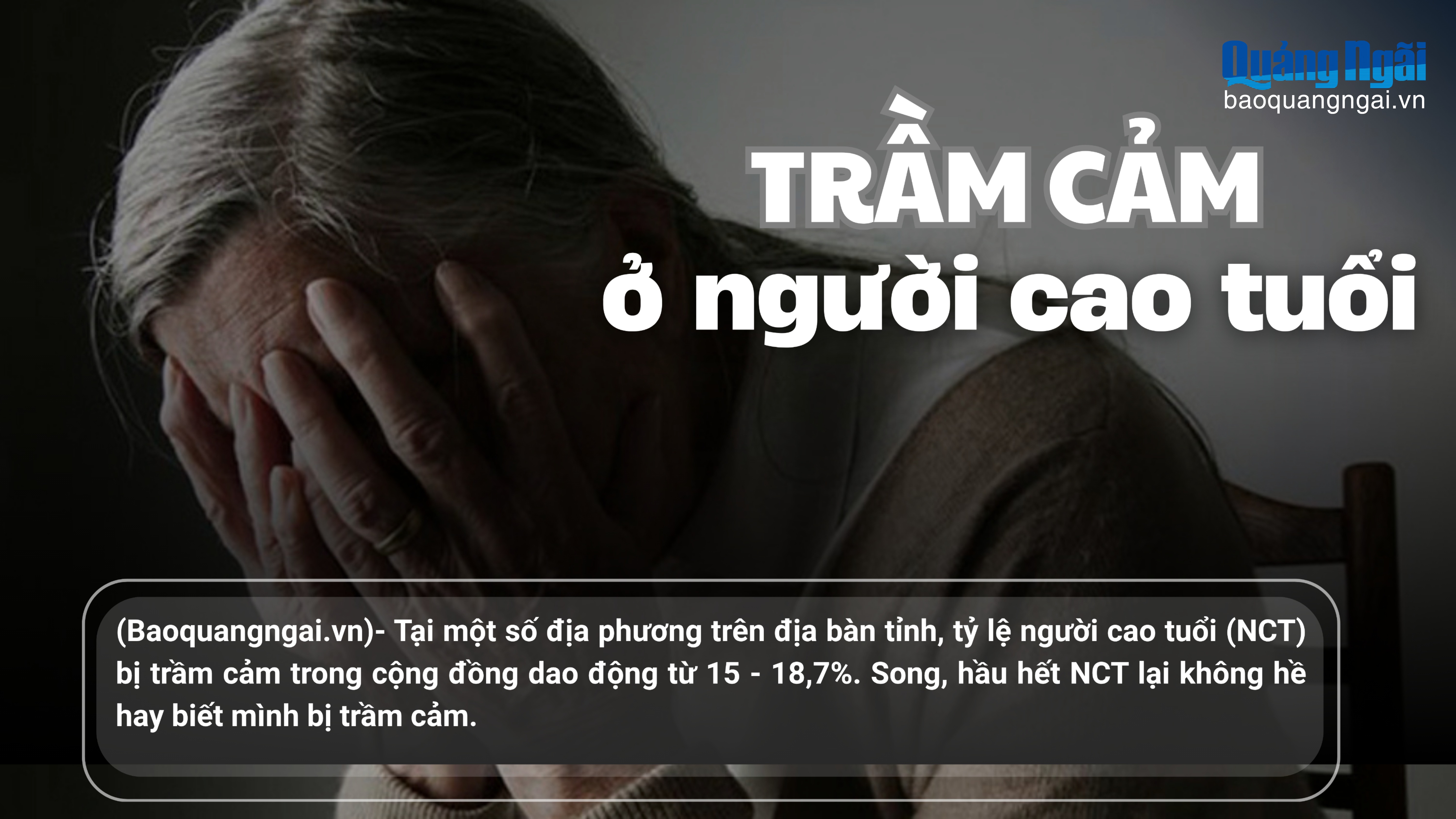 Trầm cảm ở người cao tuổi