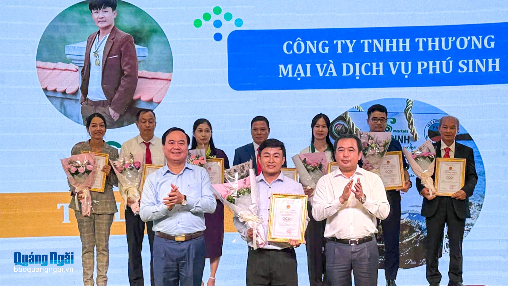 Trao chứng nhận OCOP 5 sao cho 2 sản phẩm của Quảng Ngãi