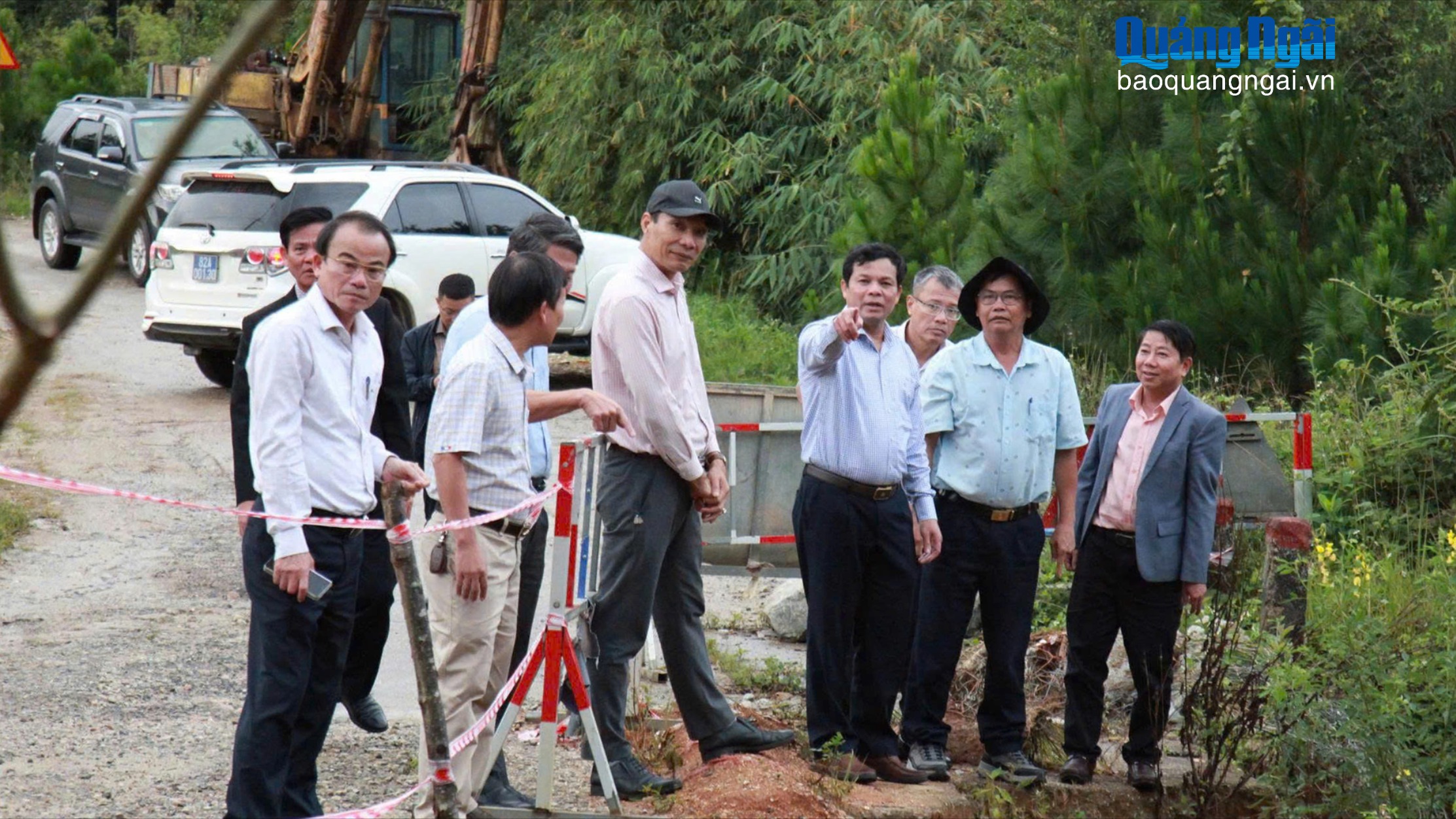 Phó Bí thư Tỉnh ủy, Chủ tịch HĐND tỉnh Nguyễn Đức Tuy kiểm tra tình hình sạt lở tại Tu Mơ Rông và Măng Ri