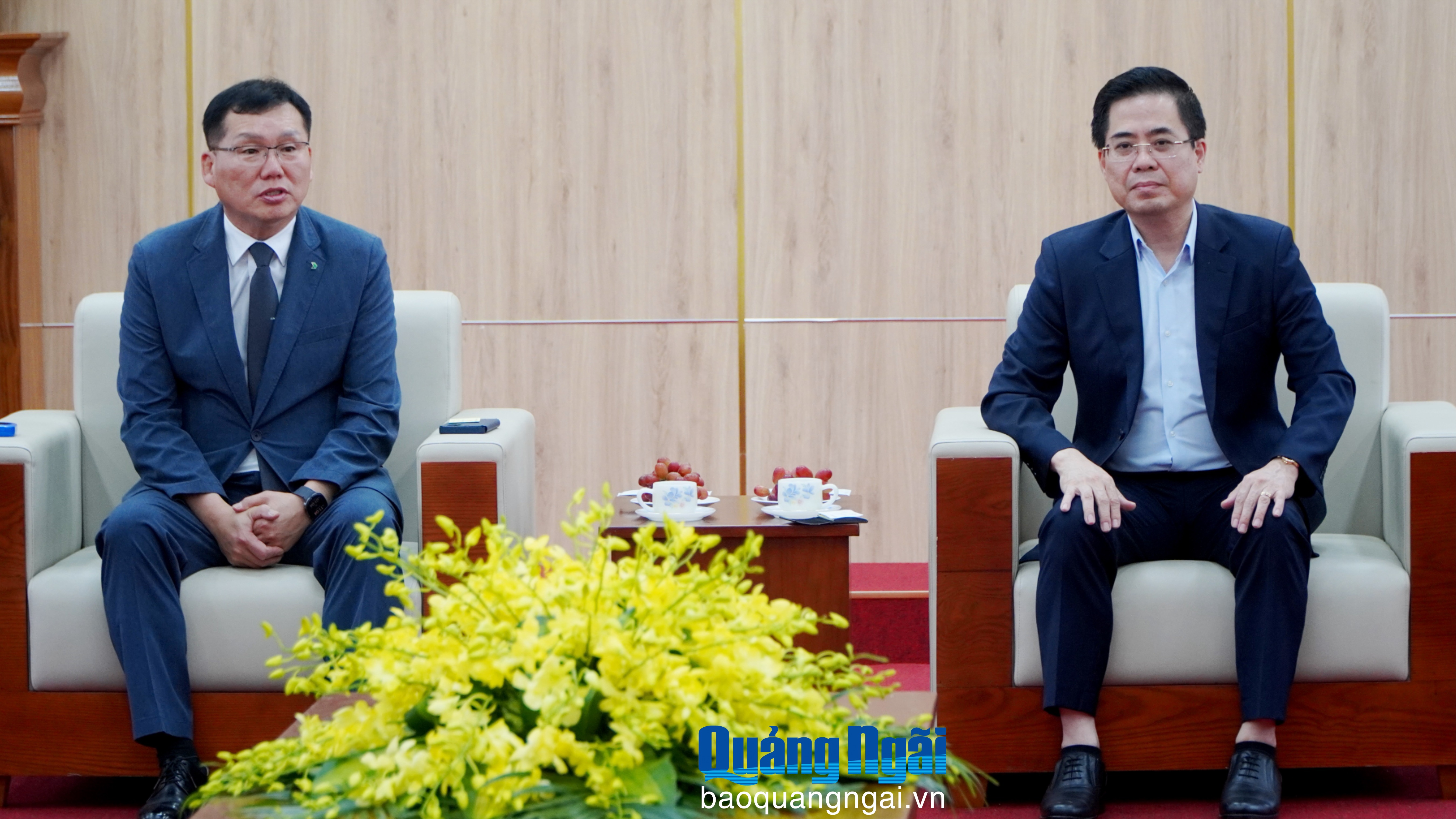 Chủ tịch UBND tỉnh Nguyễn Hoàng Giang làm việc với Công ty HD Hyundai Eco Vina