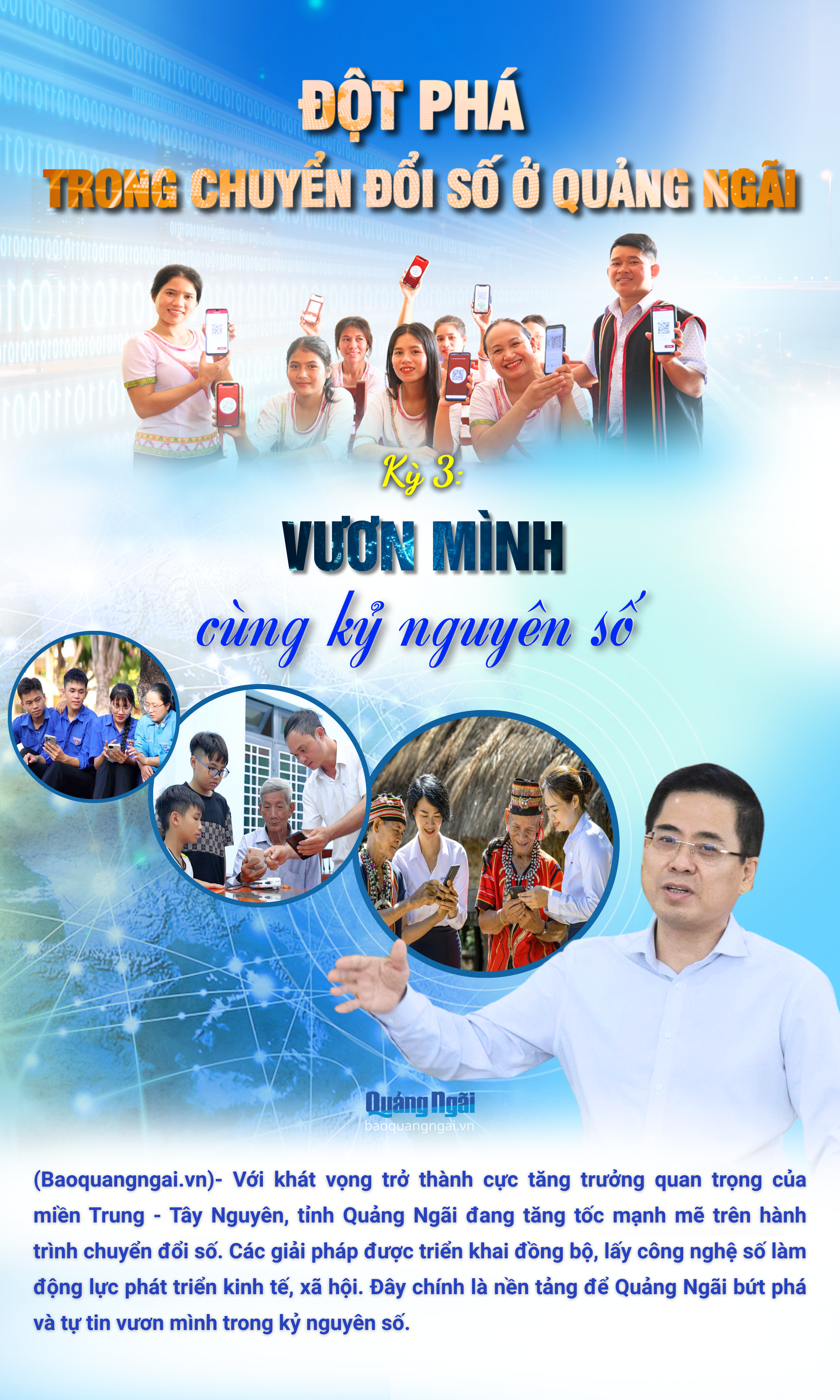 [Emagazine]. Đột phá trong chuyển đổi số ở Quảng Ngãi - Kỳ cuối: Vươn mình trong kỷ nguyên số