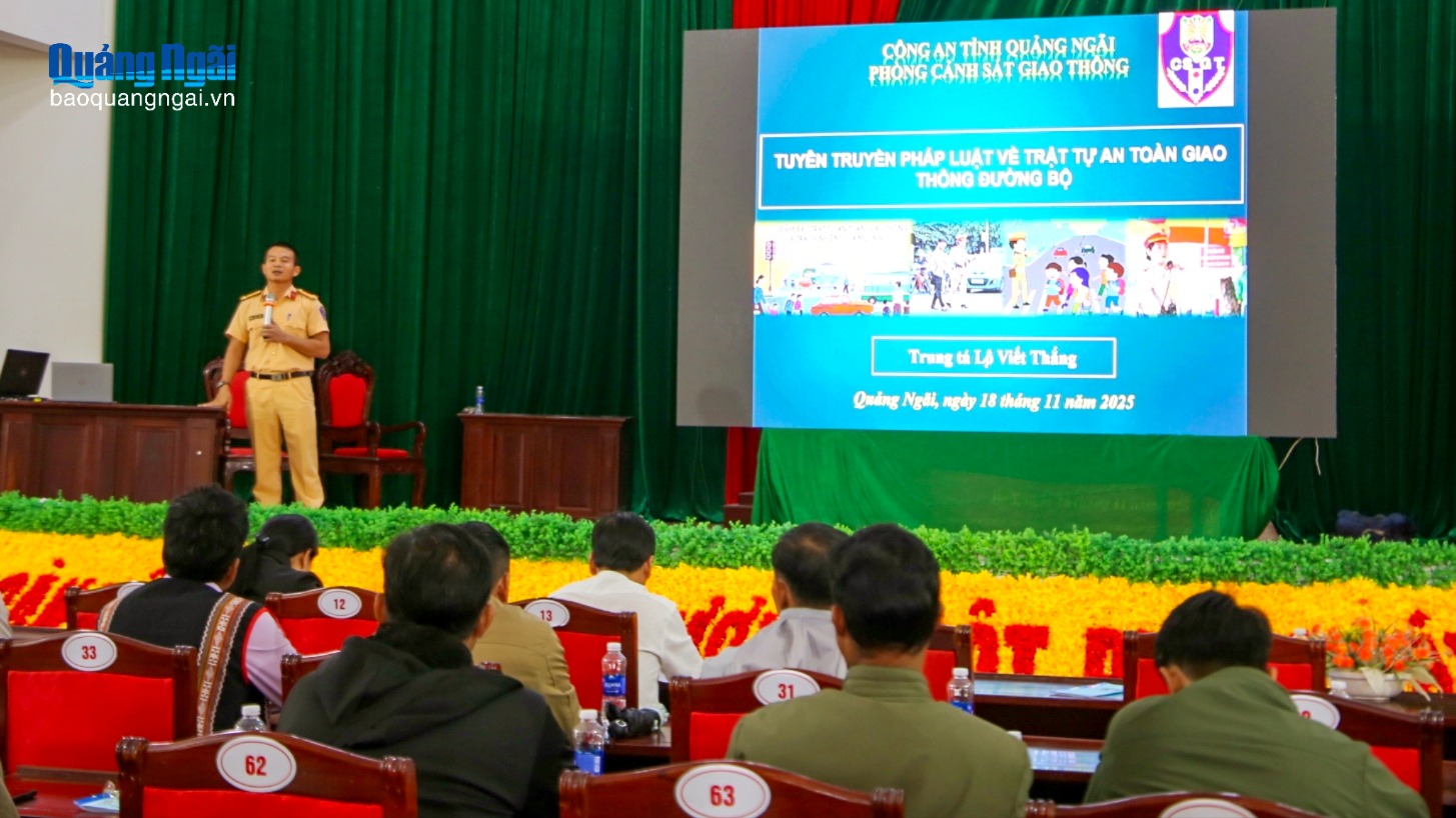 Tuyên truyền pháp luật về trật tự, an toàn giao thông năm 2025