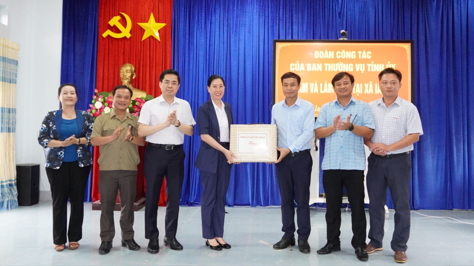 Ban Thường vụ Tỉnh ủy thăm, làm việc tại xã Ia Đal