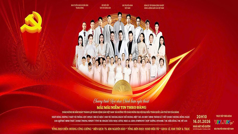 “Mãi mãi niềm tin theo Đảng”, chương trình nghệ thuật đặc biệt chào mừng 96 năm Ngày thành lập Đảng