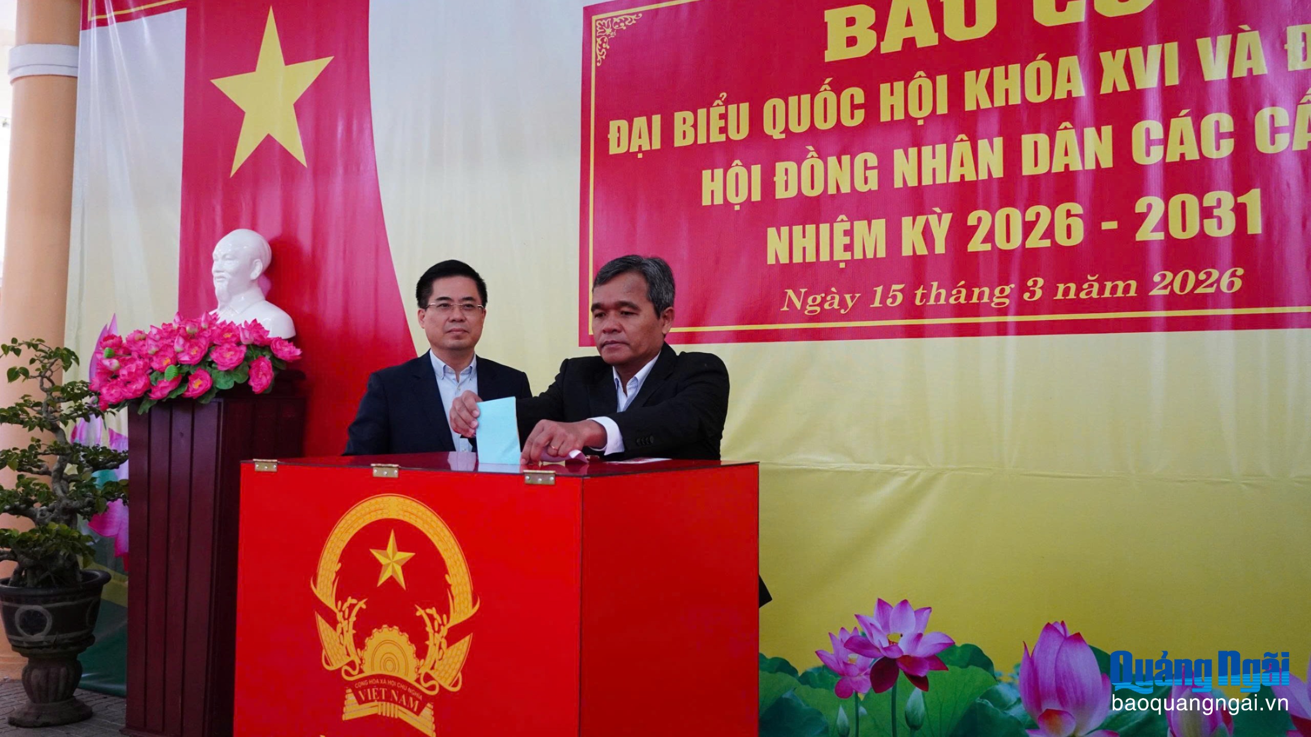 [Cập nhật]. Hơn 1,4 triệu cử tri Quảng Ngãi nô nức tham gia ngày hội lớn