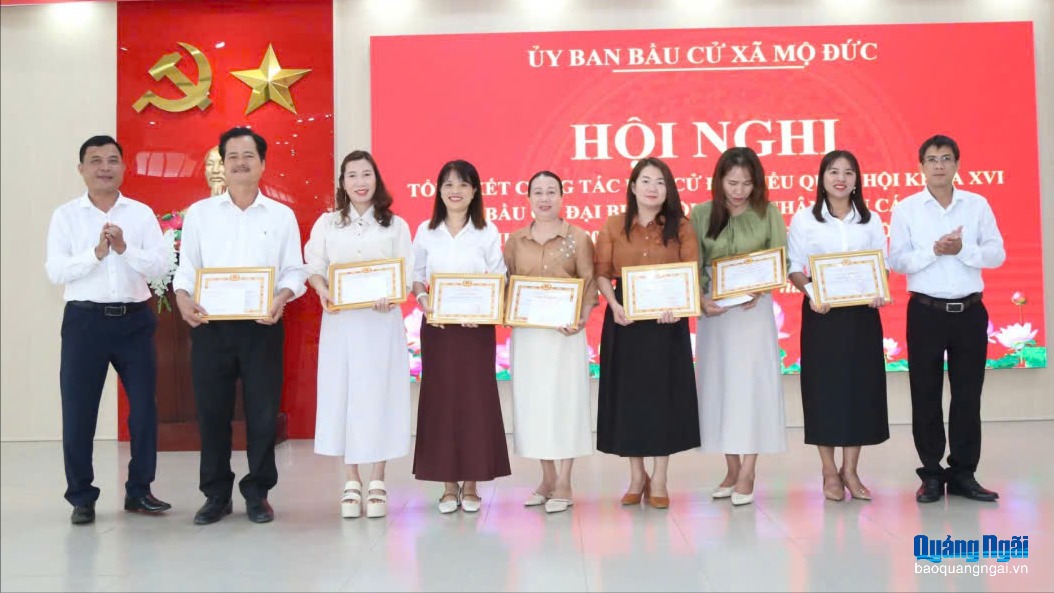 Mộ Đức dẫn đầu 2 đợt truyền thông về cuộc bầu cử