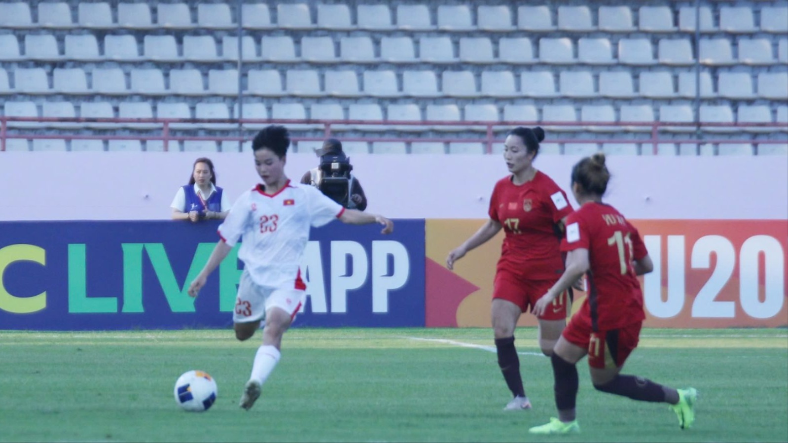 U20 nữ Việt Nam thua U20 nữ Trung Quốc