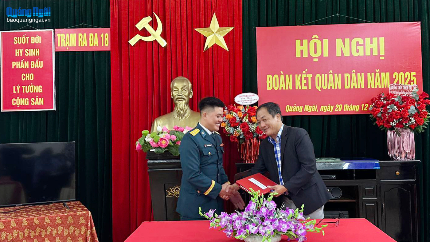 Ký kết giao ước phối hợp thực hiện nhiệm vụ địa bàn