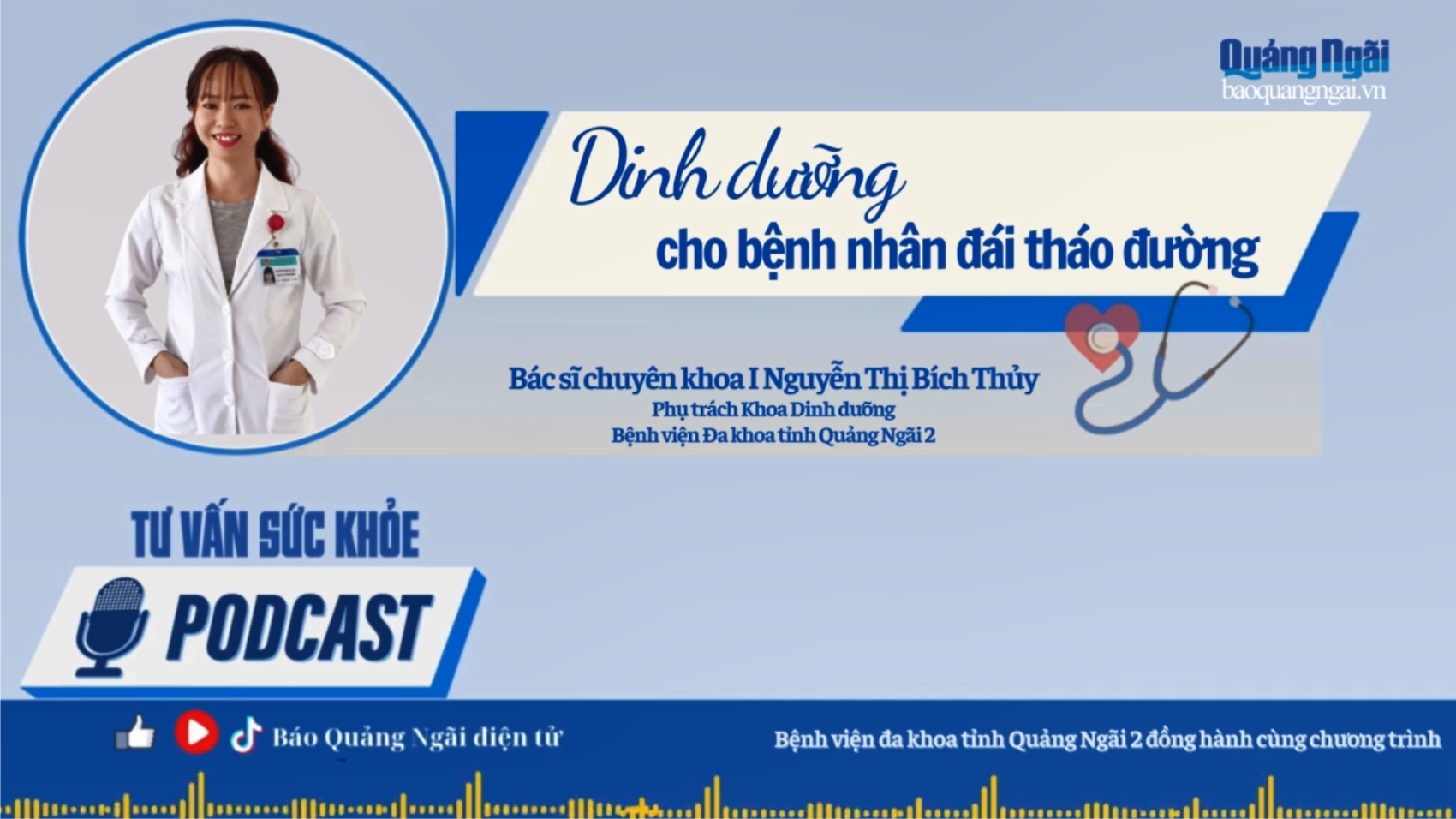 [Podcast]. Dinh dưỡng cho bệnh nhân đái tháo đường