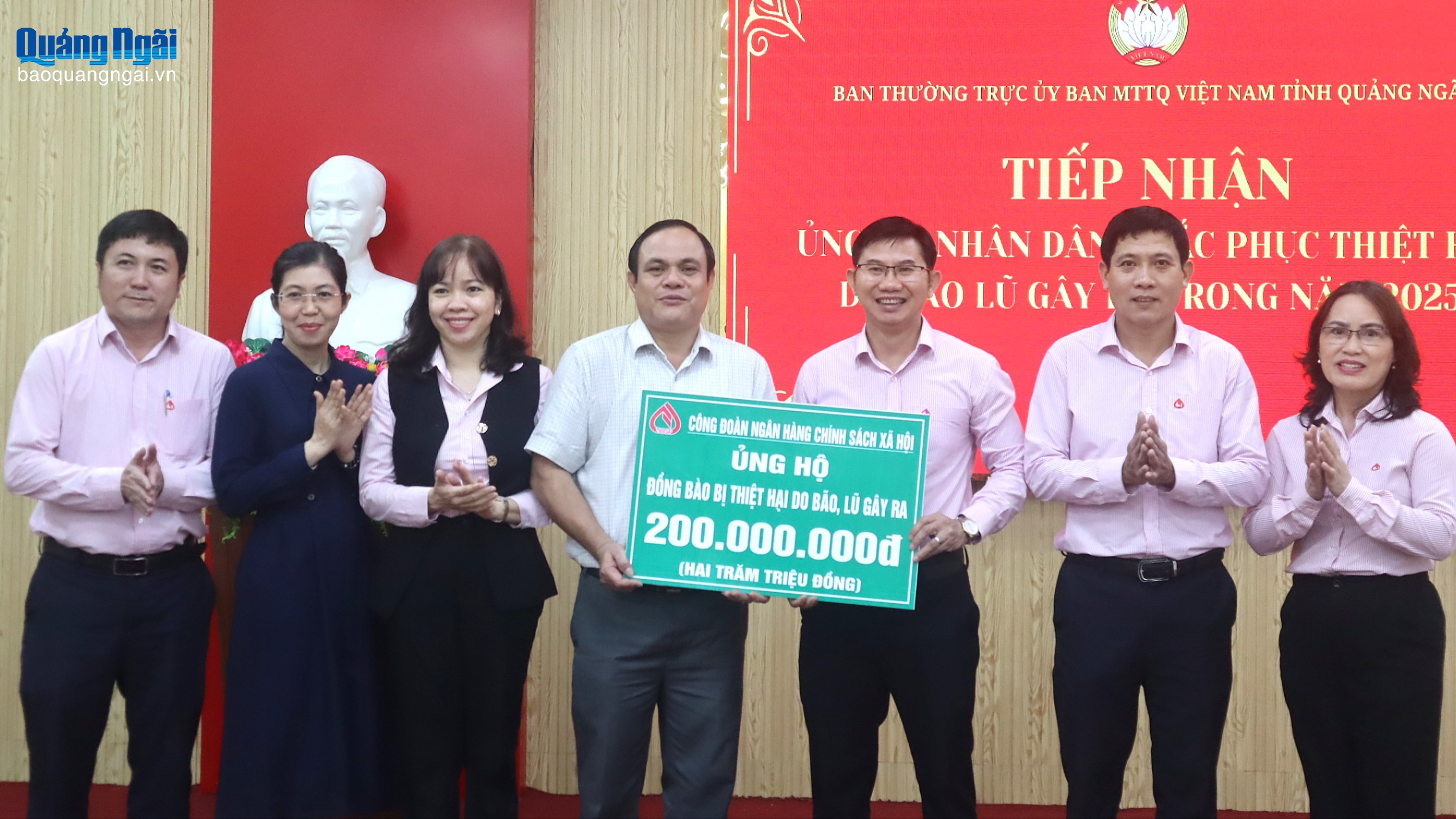 Ngân hàng Chính sách xã hội tỉnh hỗ trợ khắc phục hậu quả bão, lũ