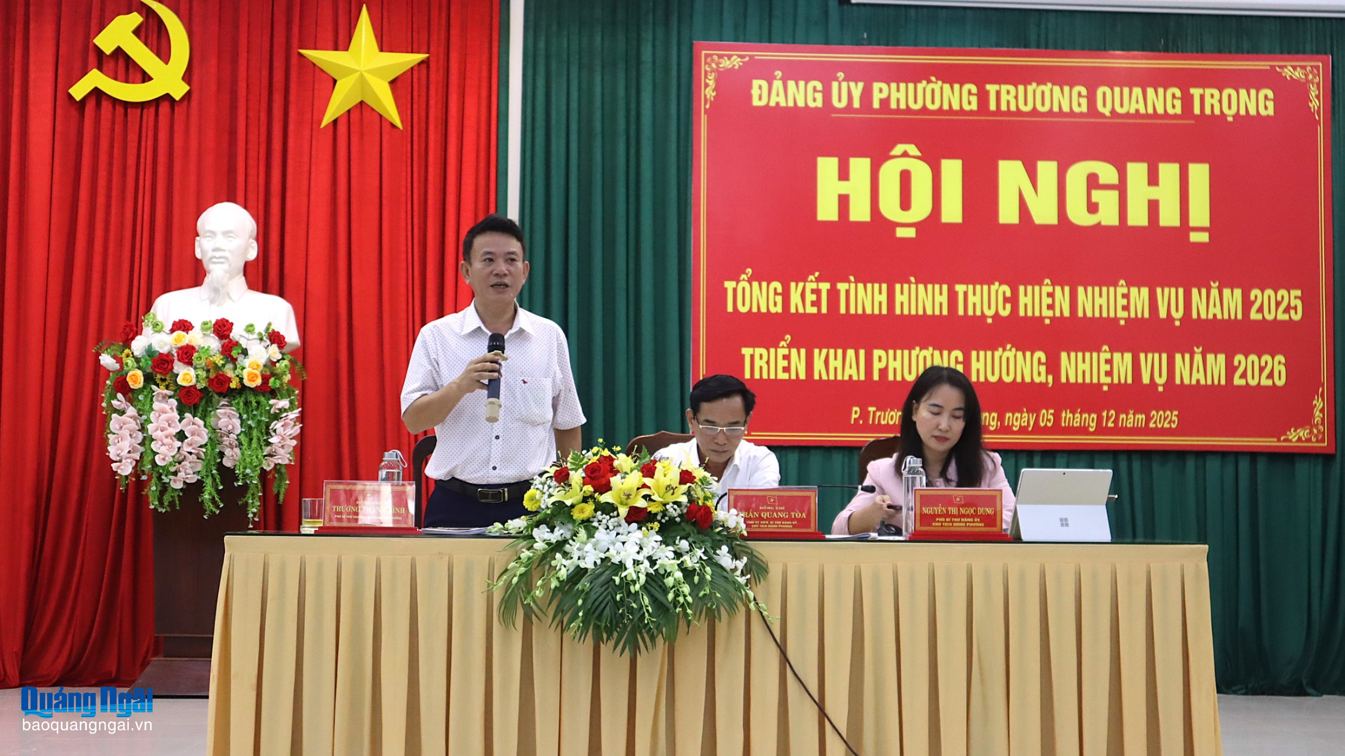 Phường Trương Quang Trọng triển khai nhiệm vụ năm 2026