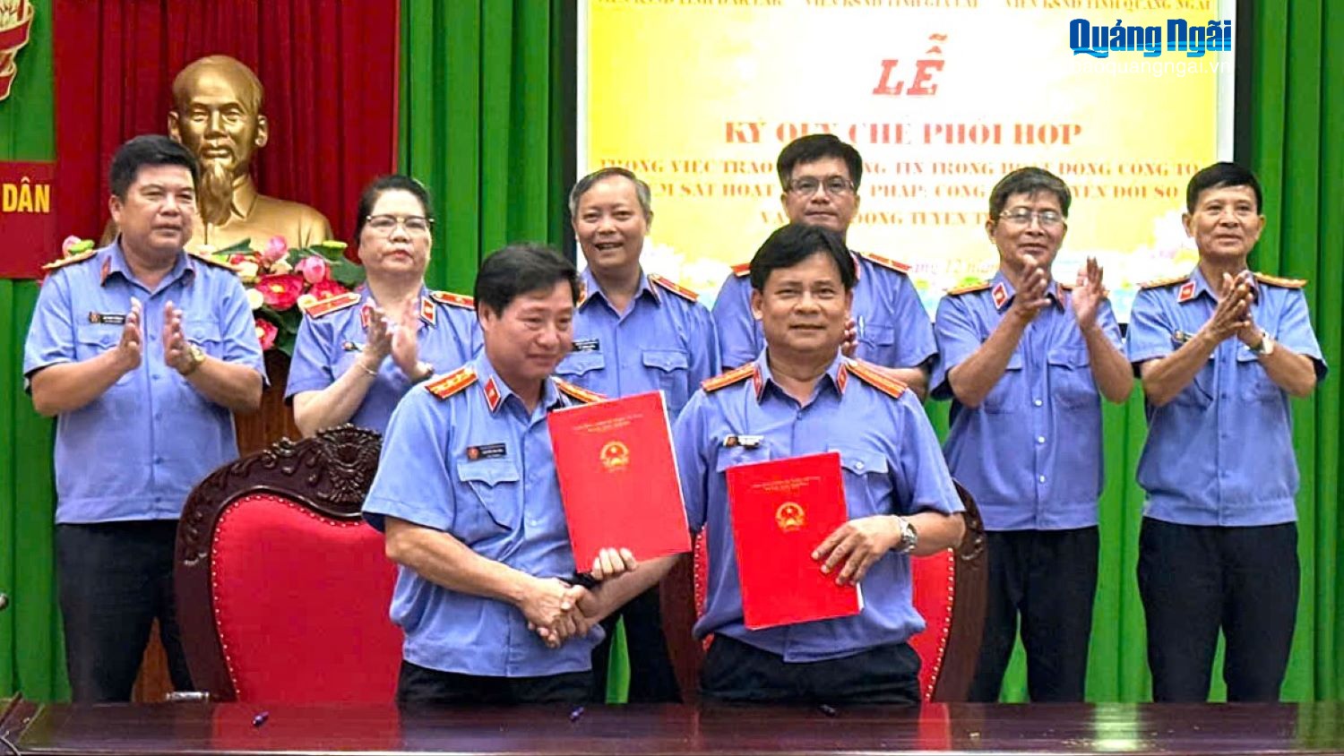 Viện Kiểm sát nhân dân 2 khu vực tỉnh Quảng Ngãi và Gia Lai ký kết quy chế phối hợp