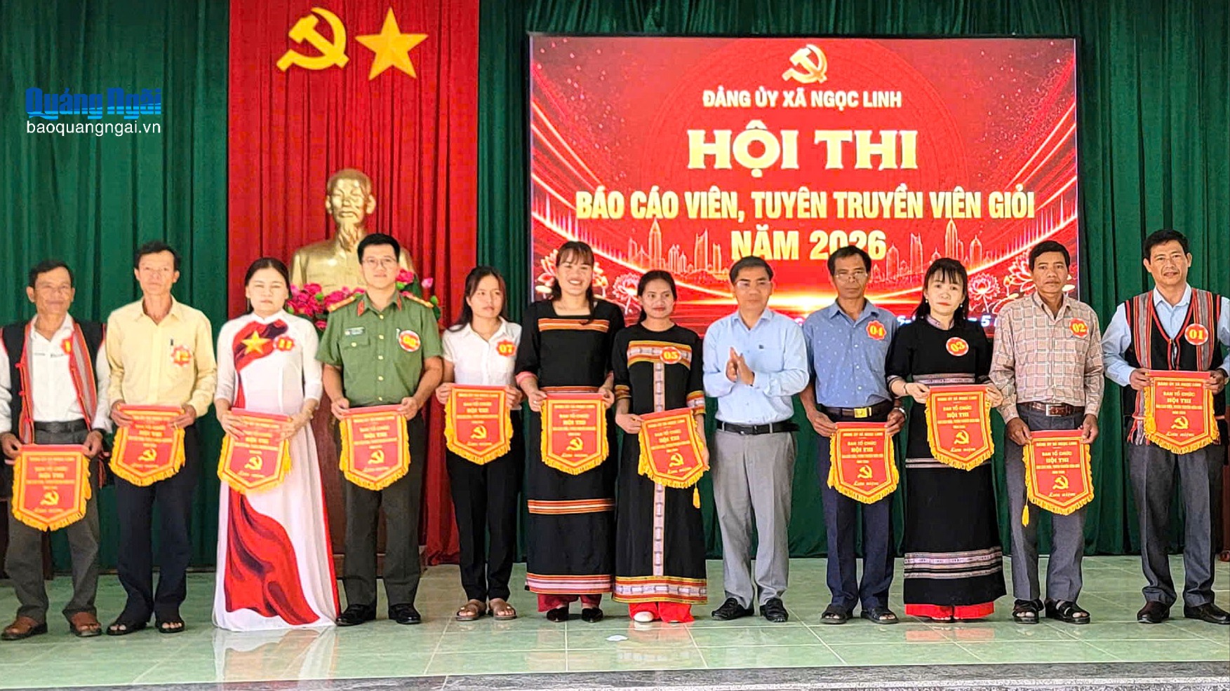 Trao giải Hội thi Báo cáo viên, tuyên truyền viên giỏi xã Ngọc Linh