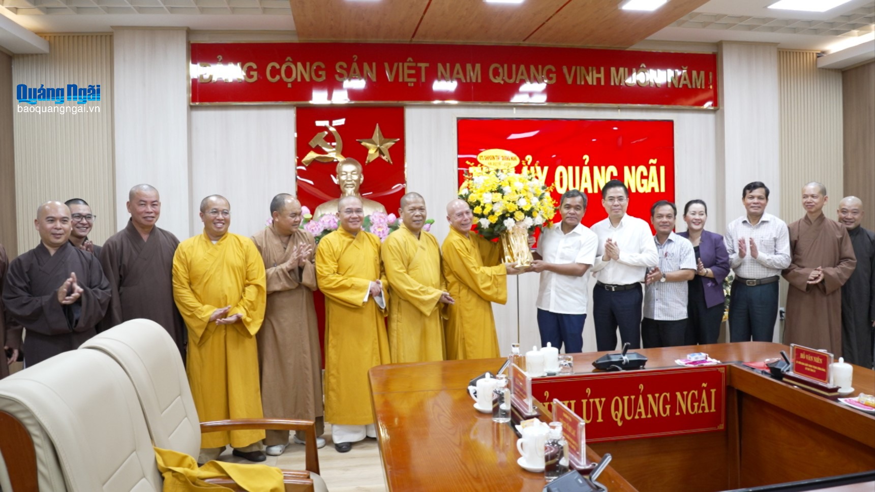 Bí thư Tỉnh ủy tiếp Thường trực Ban Trị sự Giáo hội Phật giáo Việt Nam tỉnh