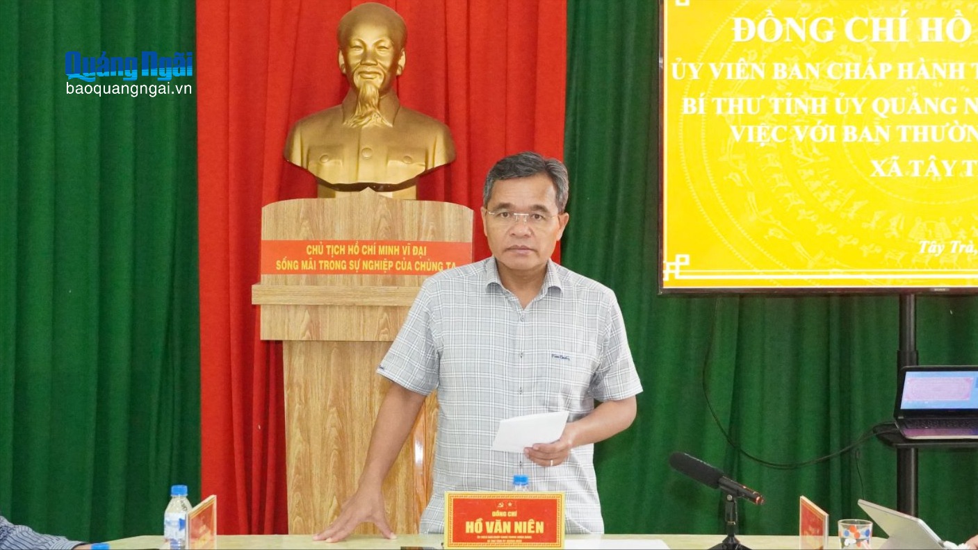 Tây Trà cần vận động người dân chuyển đổi cơ cấu cây trồng, vật nuôi