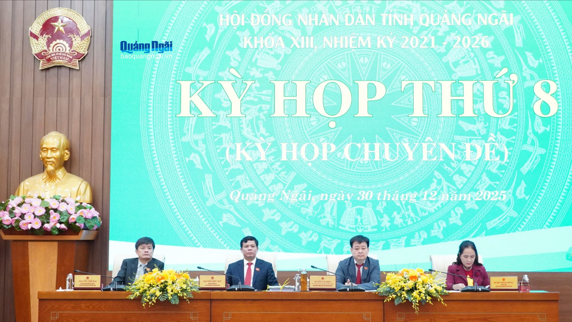 Khai mạc Kỳ họp thứ 8 HĐND tỉnh khóa XIII, nhiệm kỳ 2021 - 2026