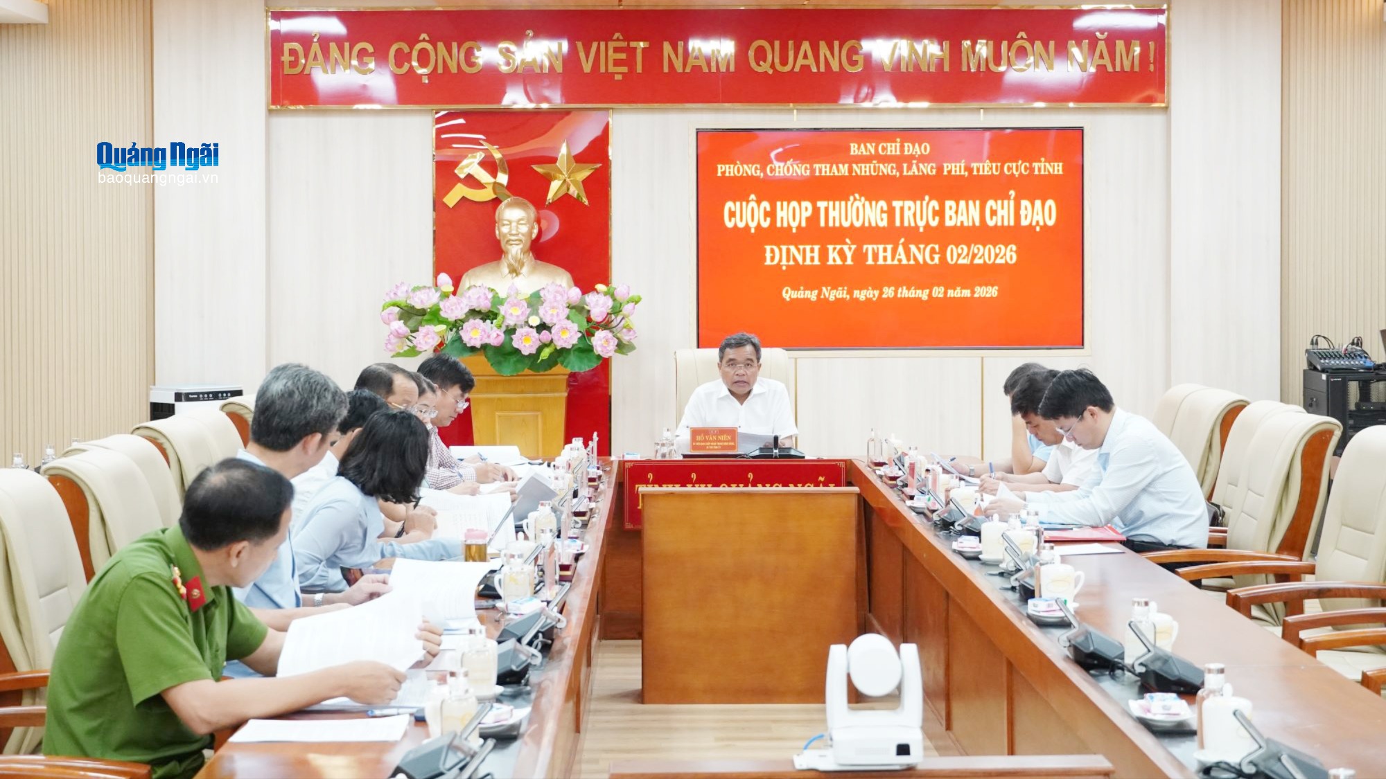 Thường trực Ban Chỉ đạo phòng, chống tham nhũng, lãng phí, tiêu cực tỉnh: Họp định kỳ tháng 2