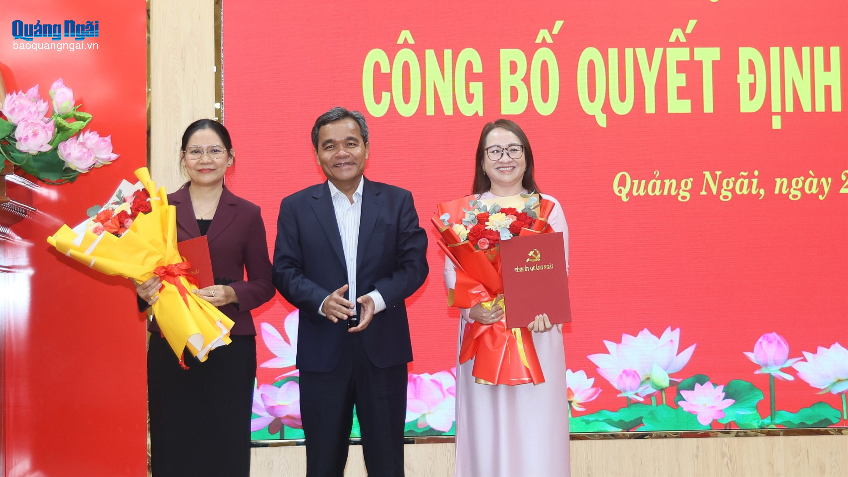 Công bố Quyết định của Ban Thường vụ Tỉnh ủy về công tác cán bộ