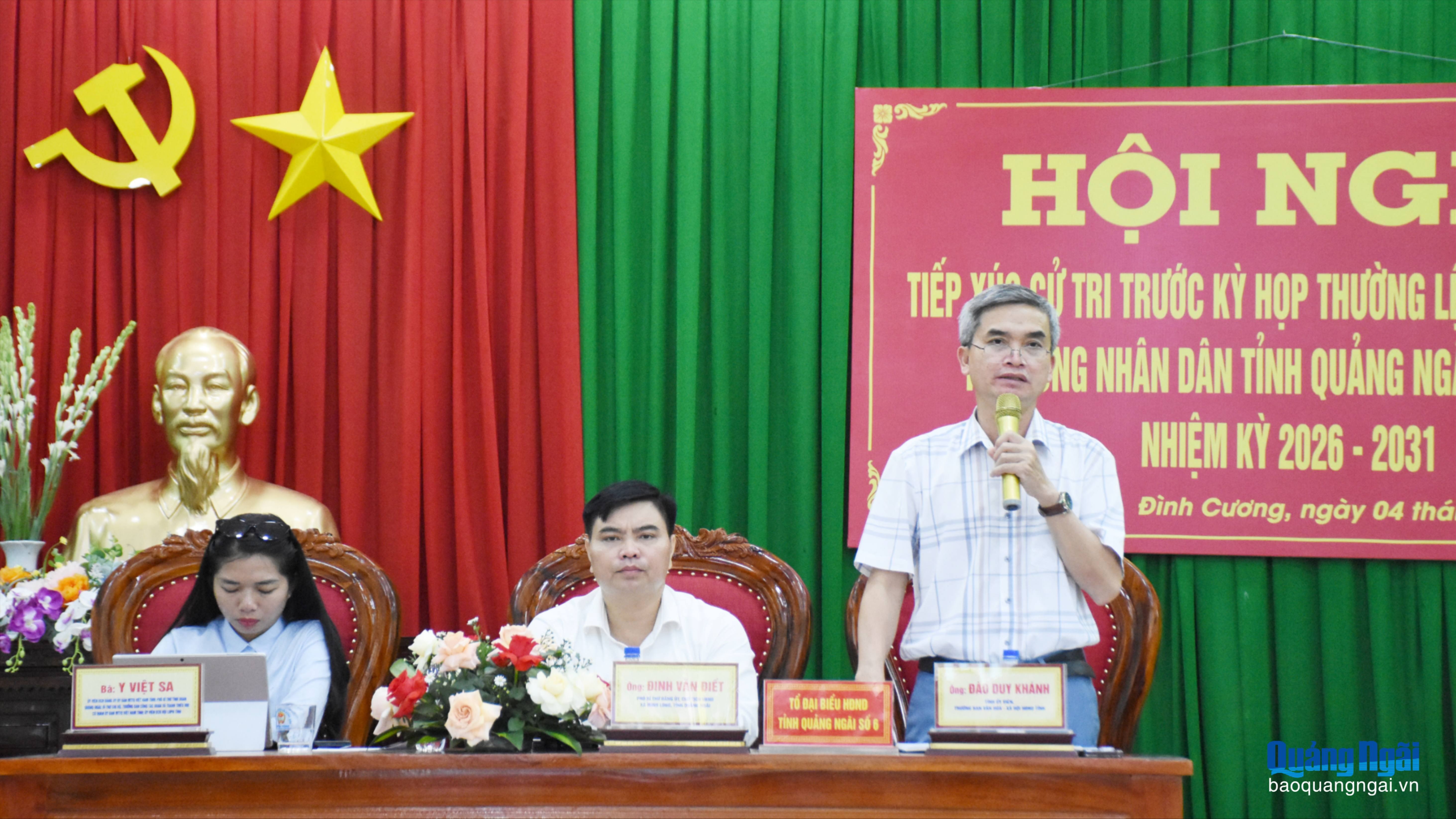 Cử tri xã Đình Cương kiến nghị nâng cấp hạ tầng giao thông