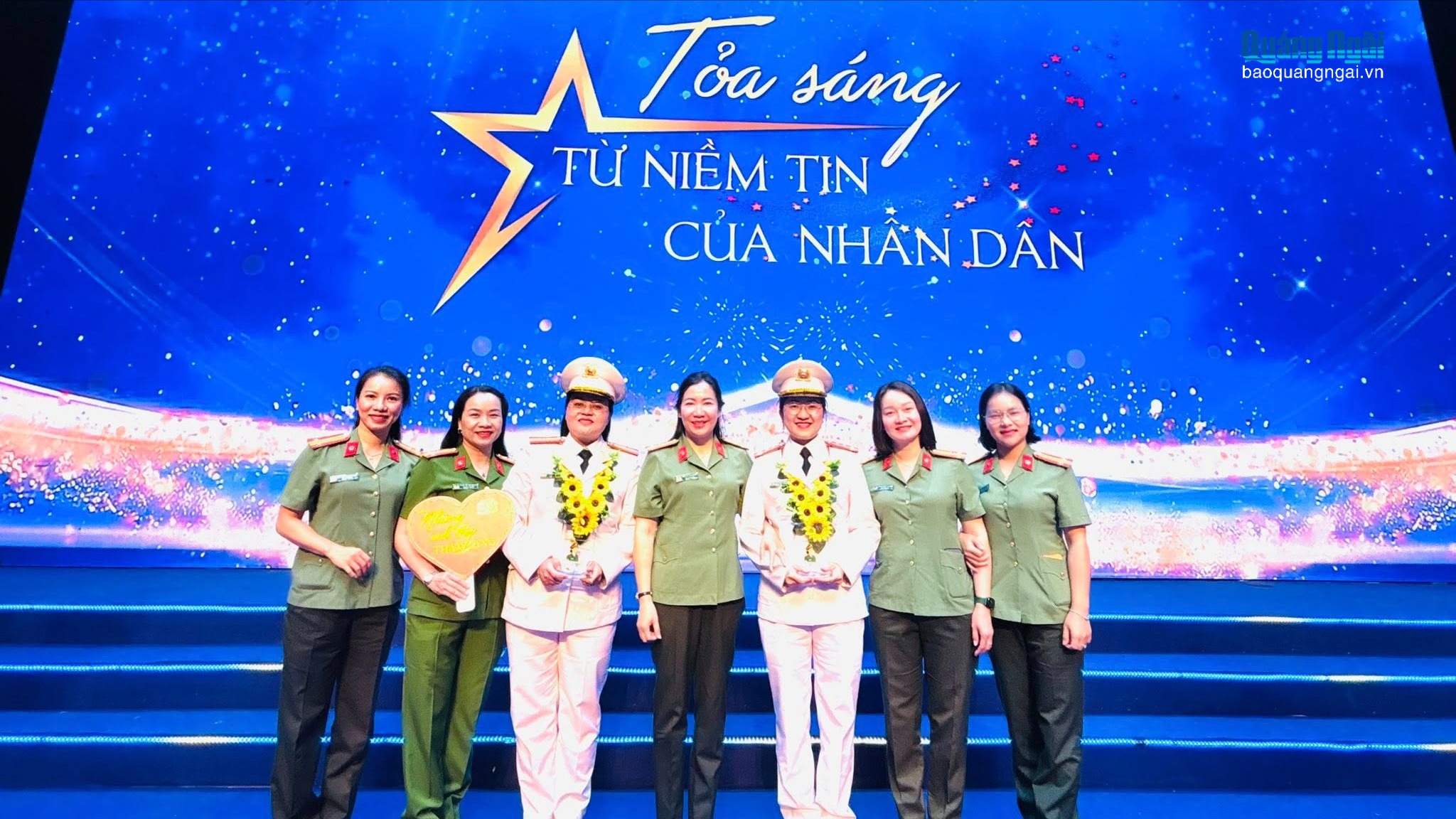 Quảng Ngãi có 7 nữ công an được Bộ Công an vinh danh