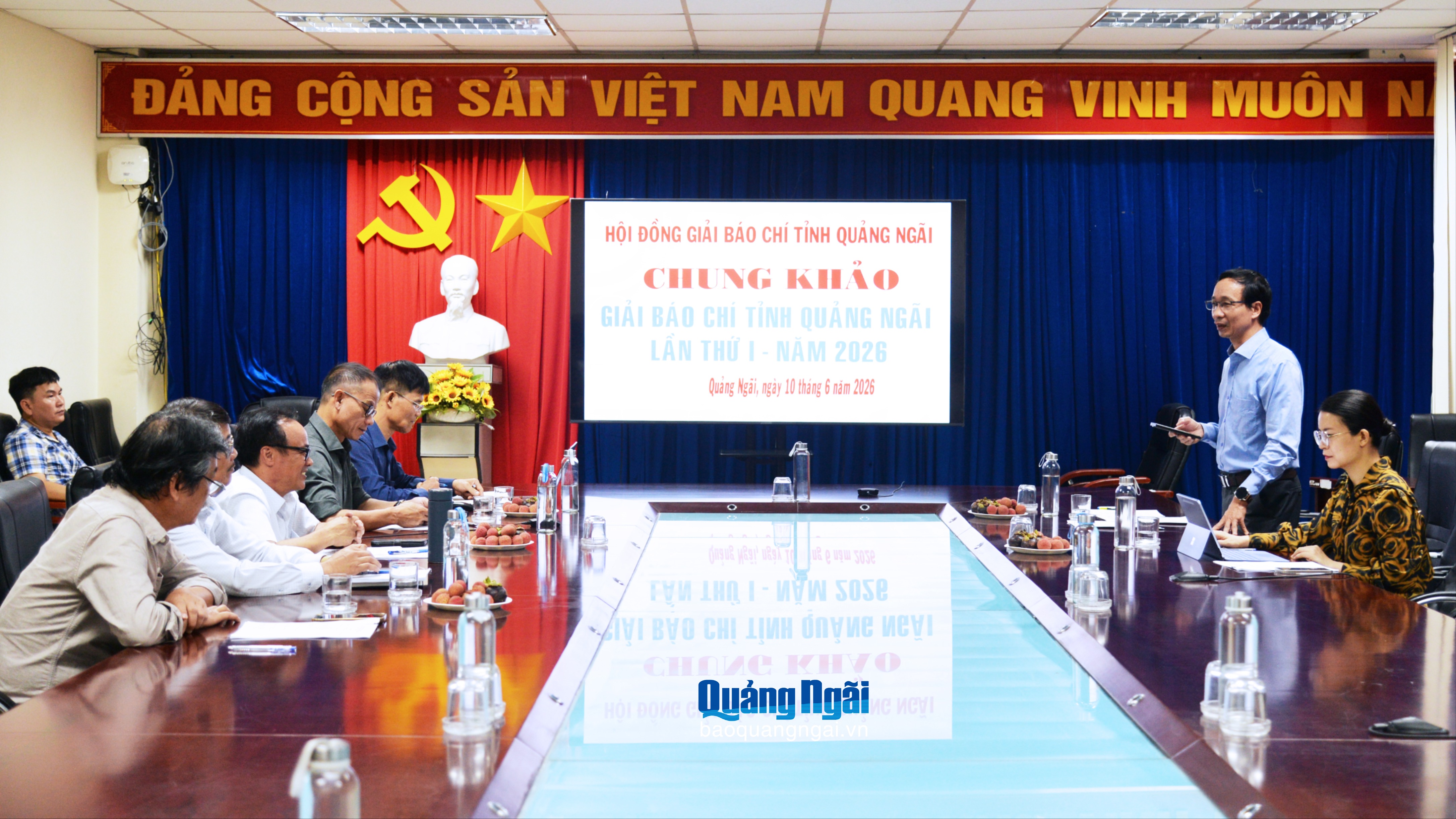 Chấm chung khảo Giải báo chí tỉnh Quảng Ngãi lần thứ I