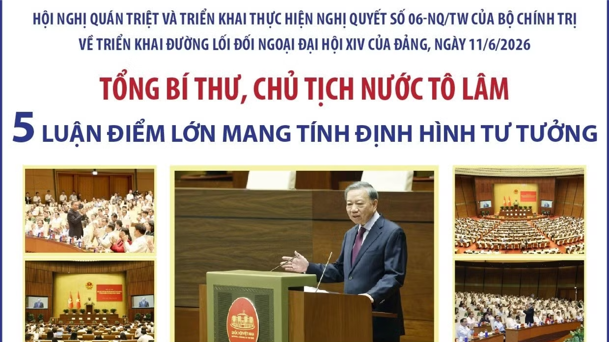 [Infographic]. Chỉ đạo quan trọng Tổng Bí thư, Chủ tịch nước về triển khai đường lối đối ngoại