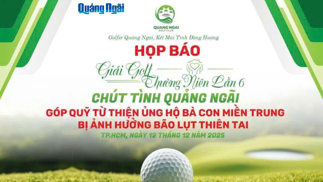 Họp báo tổ chức giải golf thường niên lần thứ 6