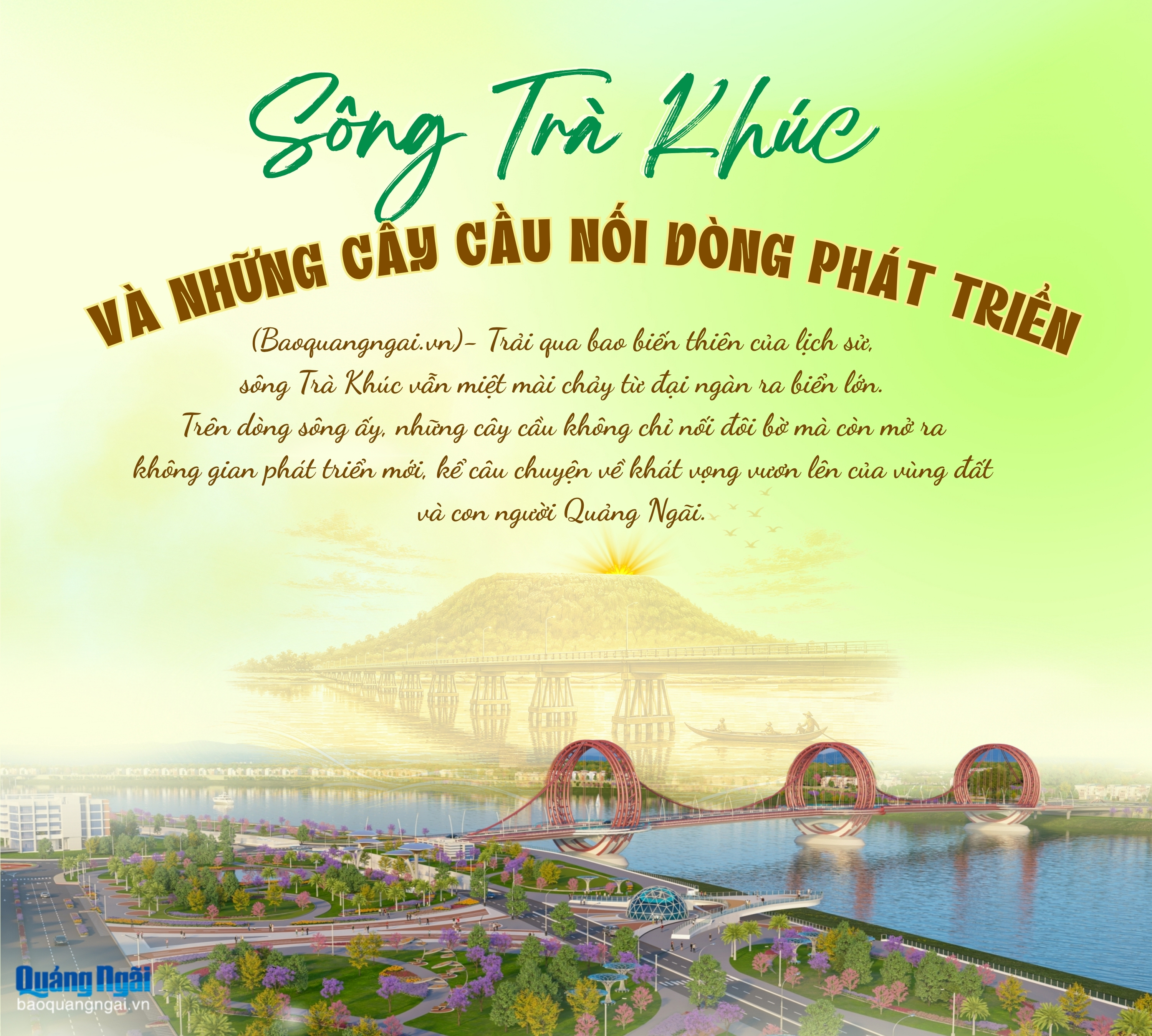 [Emagazine]. Sông Trà Khúc và những cây cầu nối dòng phát triển