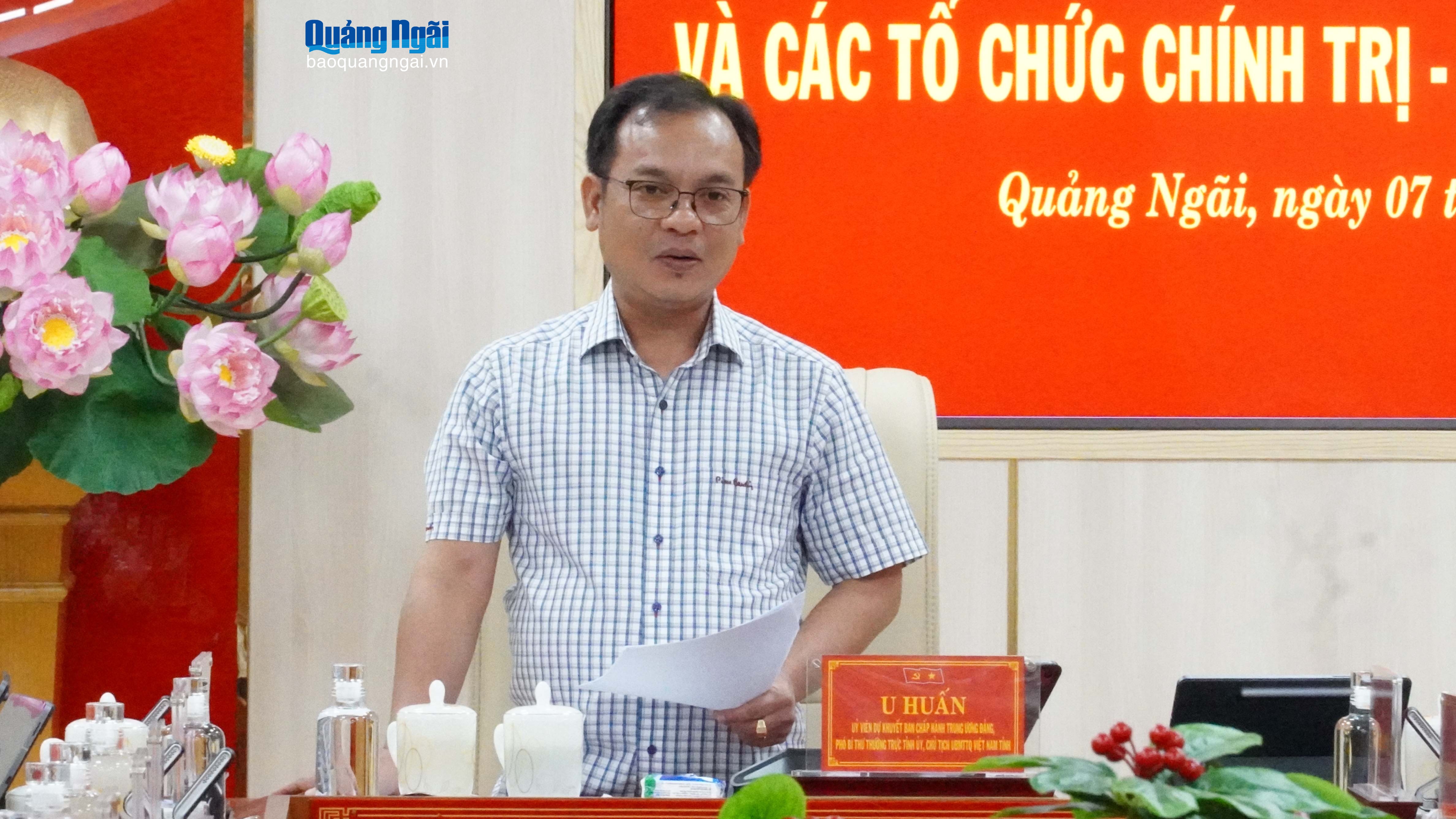 Giao ban Khối Mặt trận Tổ quốc và các tổ chức chính trị - xã hội quý I/2026
