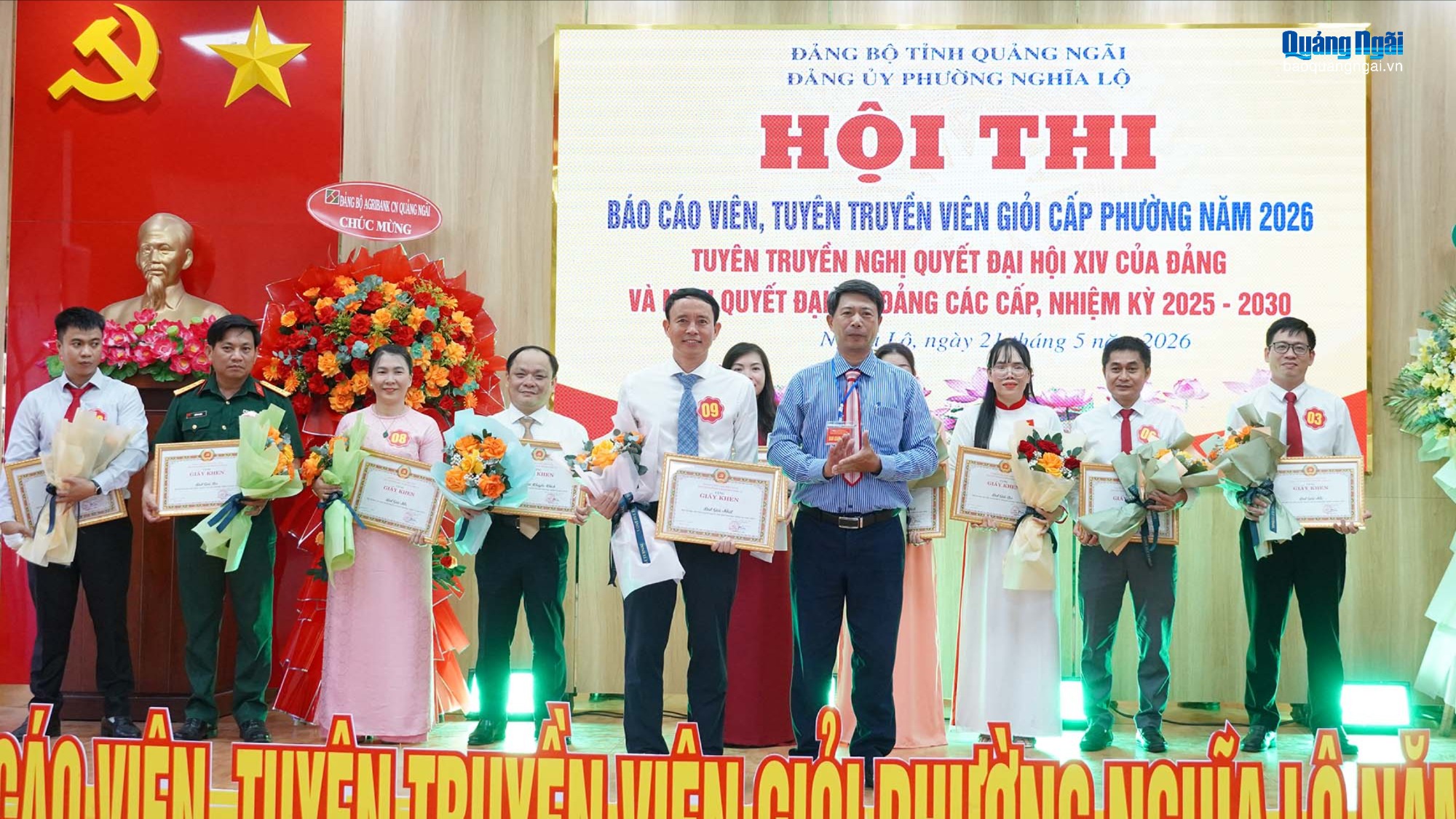 Hội thi báo cáo viên, tuyên truyền viên giỏi phường Nghĩa Lộ