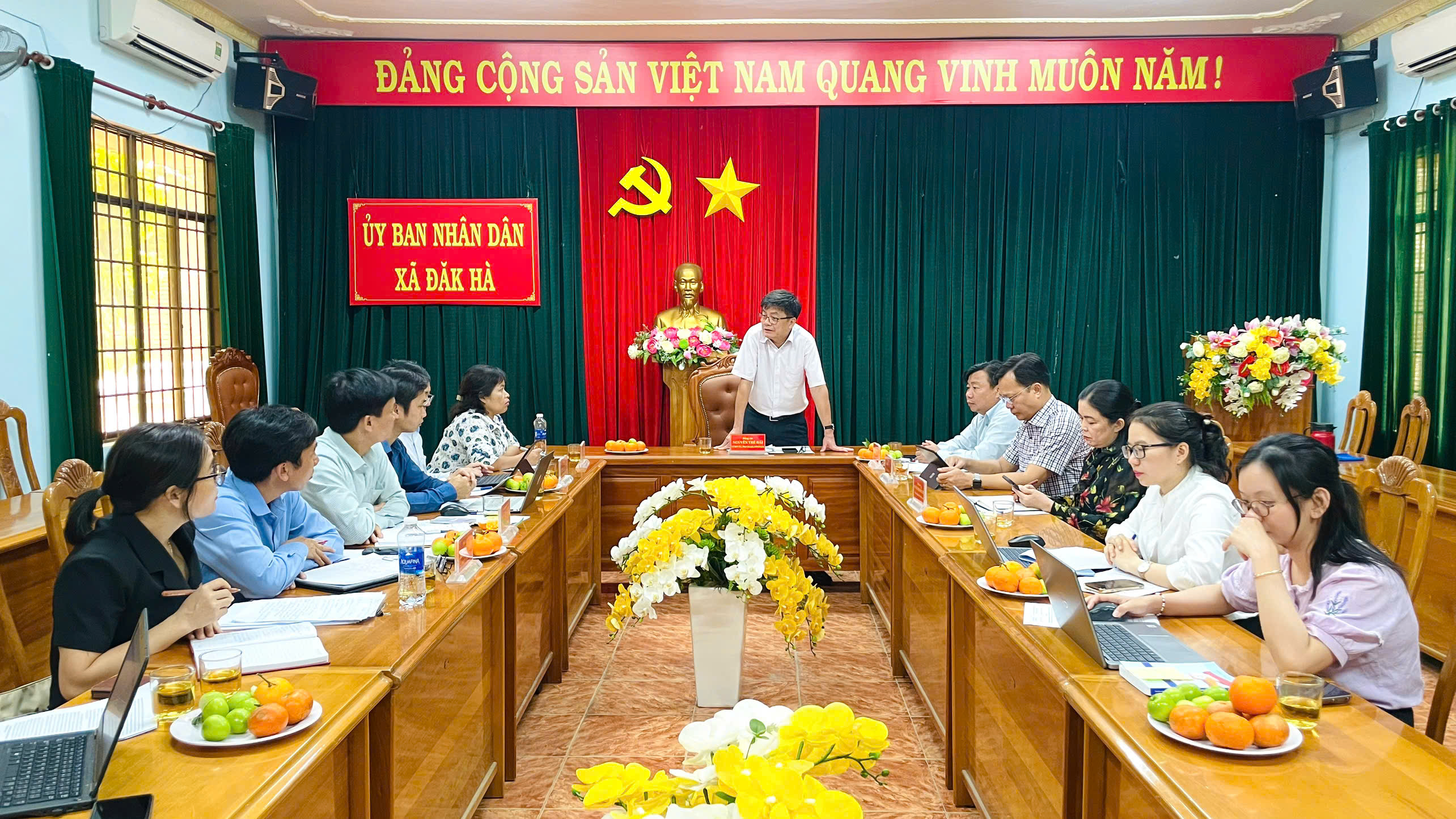 Giám sát công tác chuẩn bị bầu cử tại xã Đăk Hà