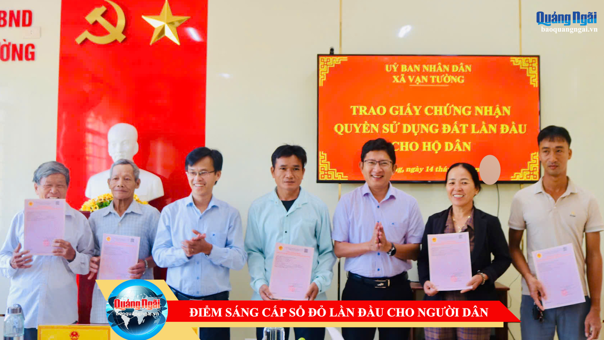 [Video]. Điểm sáng cấp sổ đỏ lần đầu cho người dân