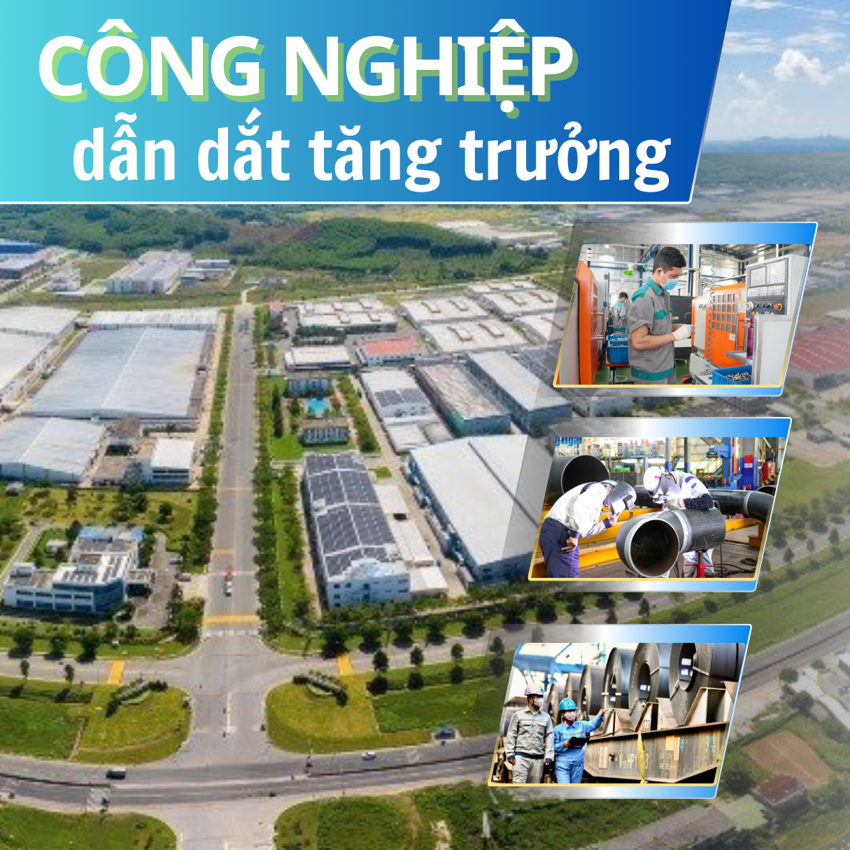 Công nghiệp dẫn dắt tăng trưởng
