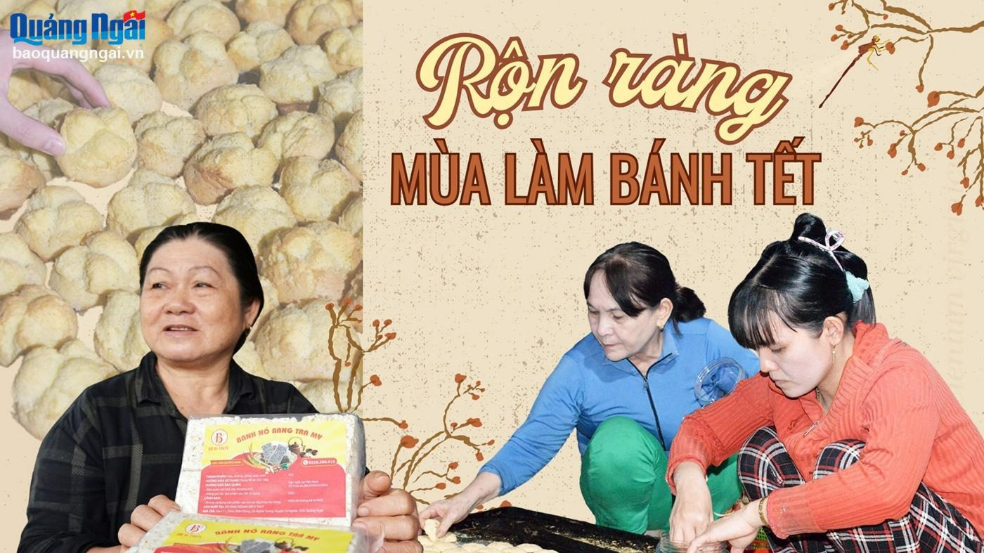 Rộn ràng mùa làm bánh Tết