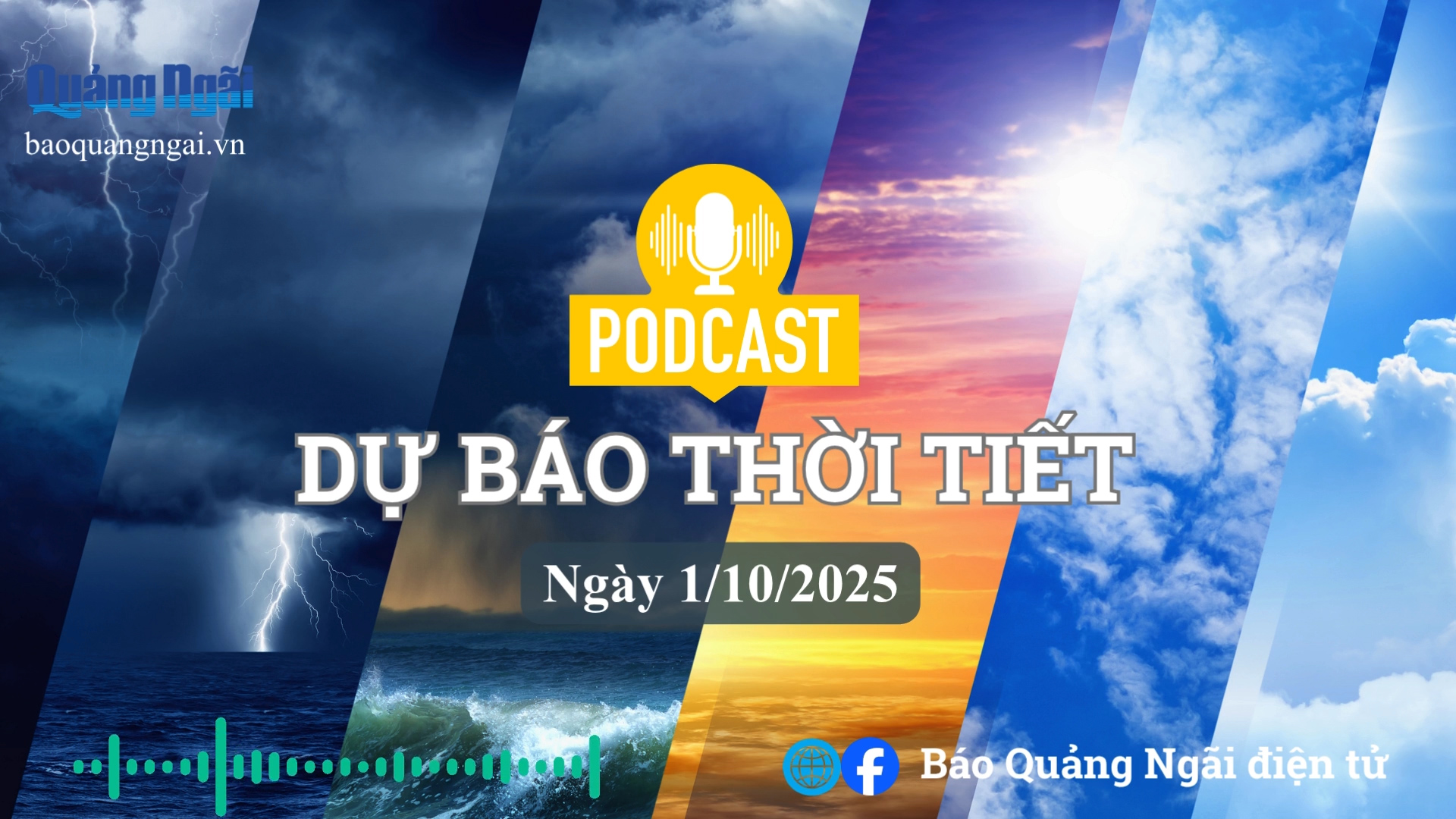 Podcast bản tin dự báo thời tiết ngày 1/10/2025