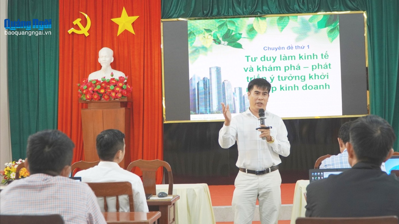 Trang bị kiến thức khởi nghiệp cho gần 100 doanh nghiệp, hợp tác xã, hộ kinh doanh