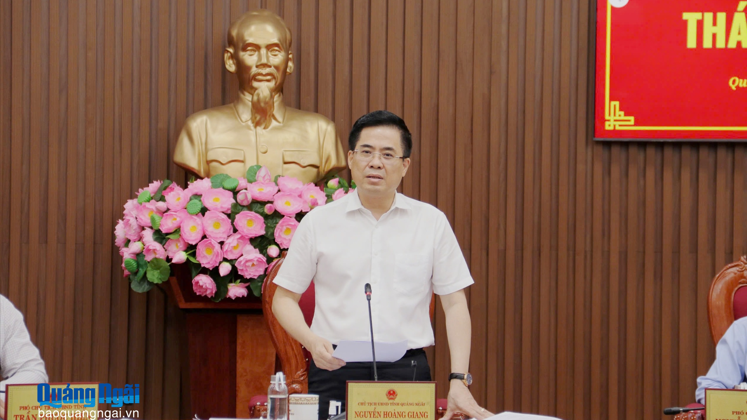 Chủ tịch UBND tỉnh Nguyễn Hoàng Giang đôn đốc giải ngân vốn đầu tư công