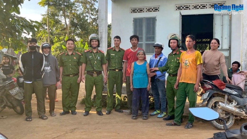 Kịp thời tìm thấy cụ bà 95 tuổi đi lạc trong rừng ở xã Kon Braih