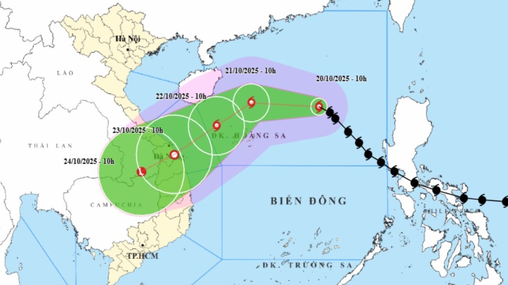 Bão số 12 (Fengshen) mạnh lên cấp 11, giật cấp 13