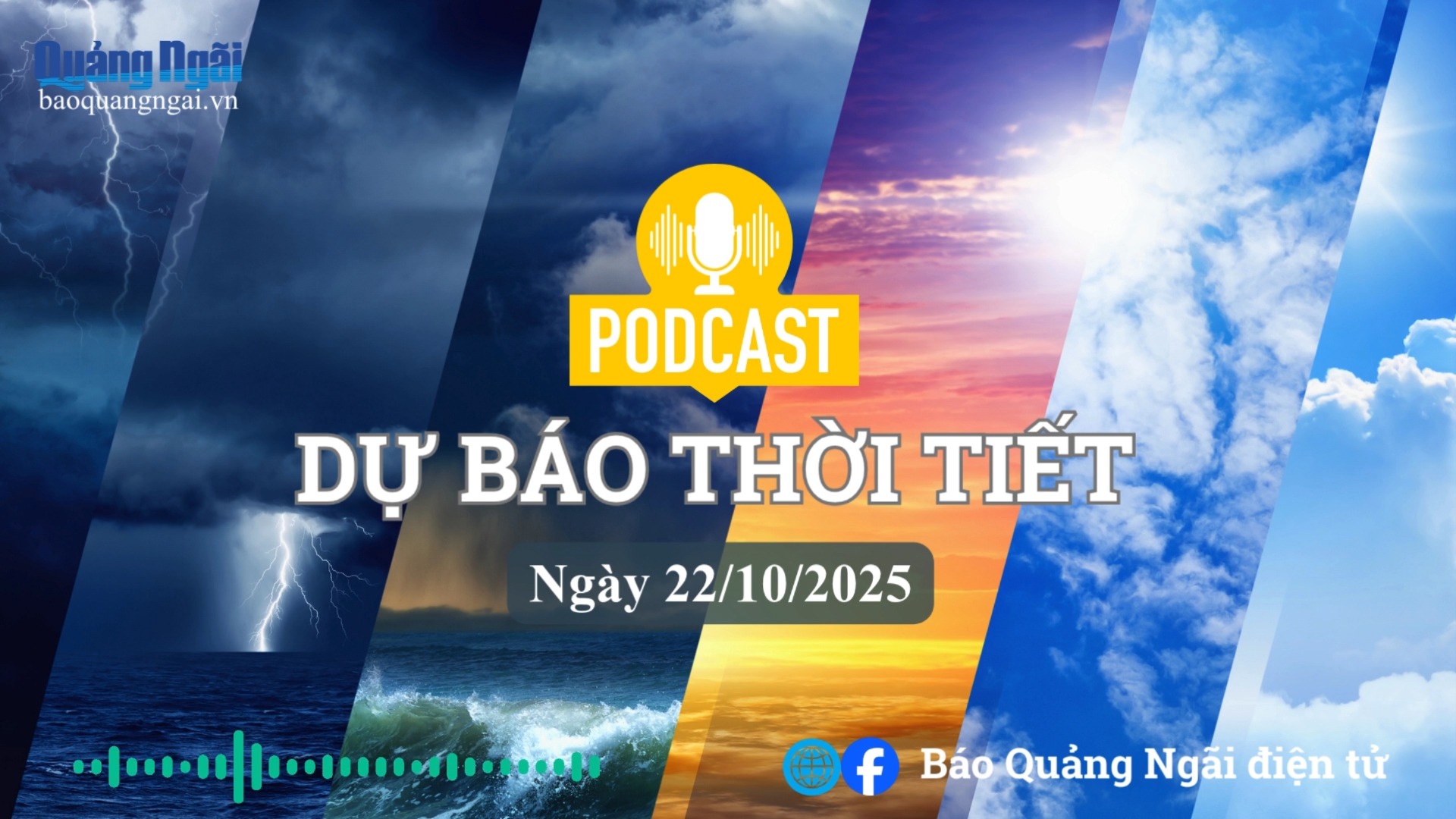 [Podcast]. Bản tin dự báo thời tiết ngày 22/10/2025