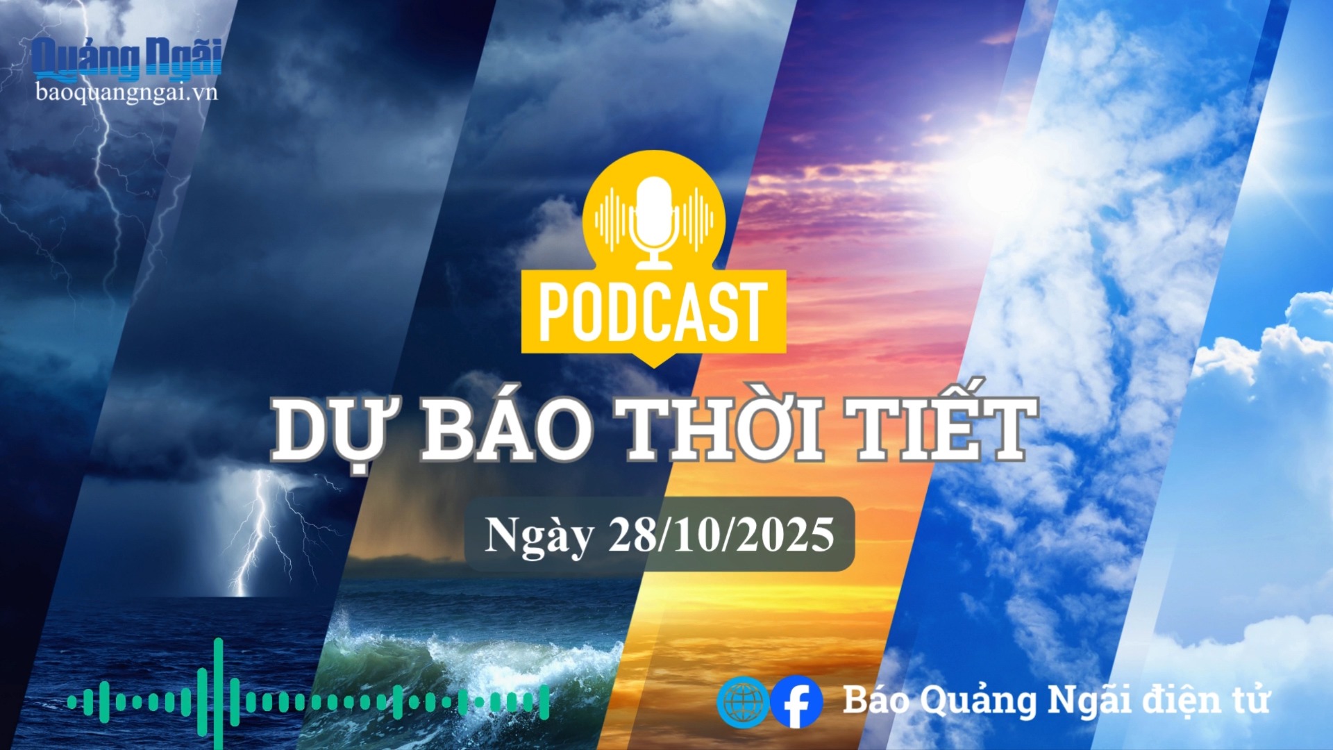 [Podcast]. Bản tin dự báo thời tiết ngày 28/10/2025