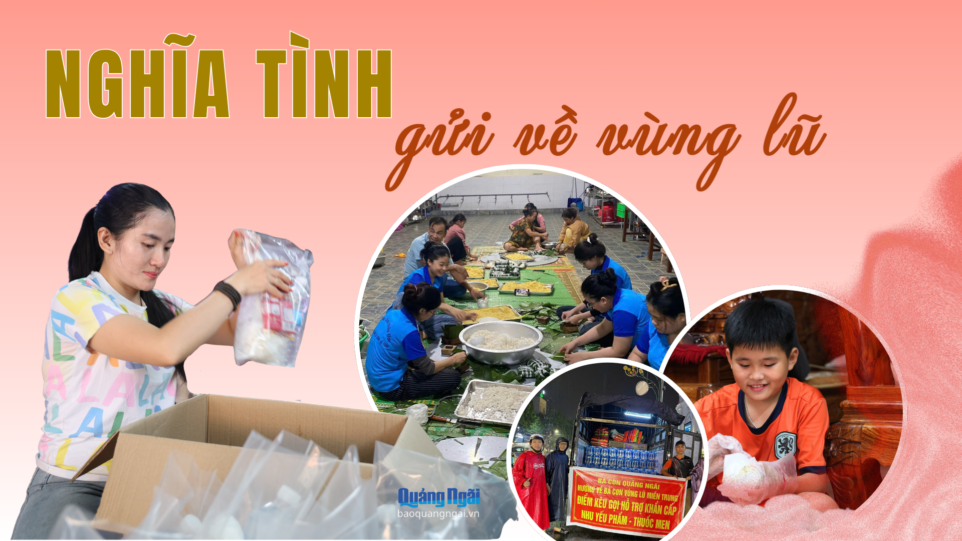 [Video]. Nghĩa tình gửi về vùng lũ