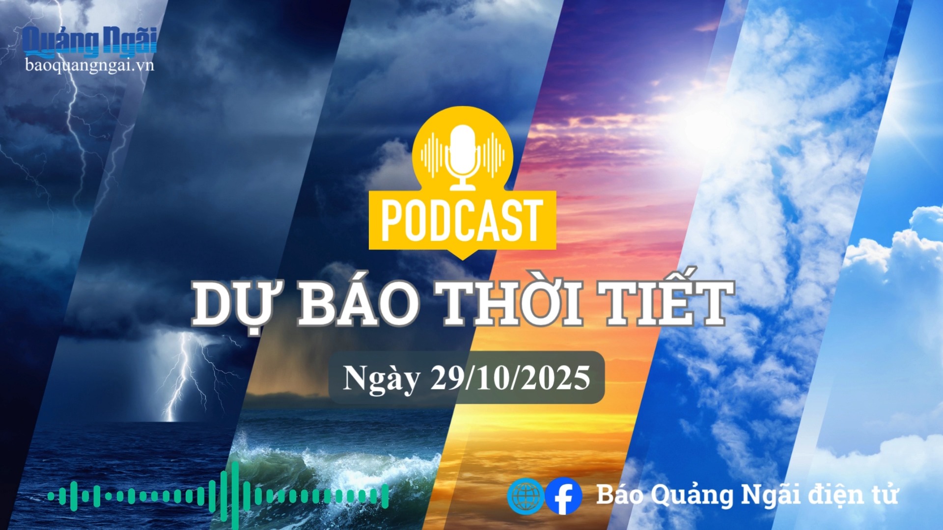 [Podcast]. Bản tin dự báo thời tiết ngày 29/10/2025