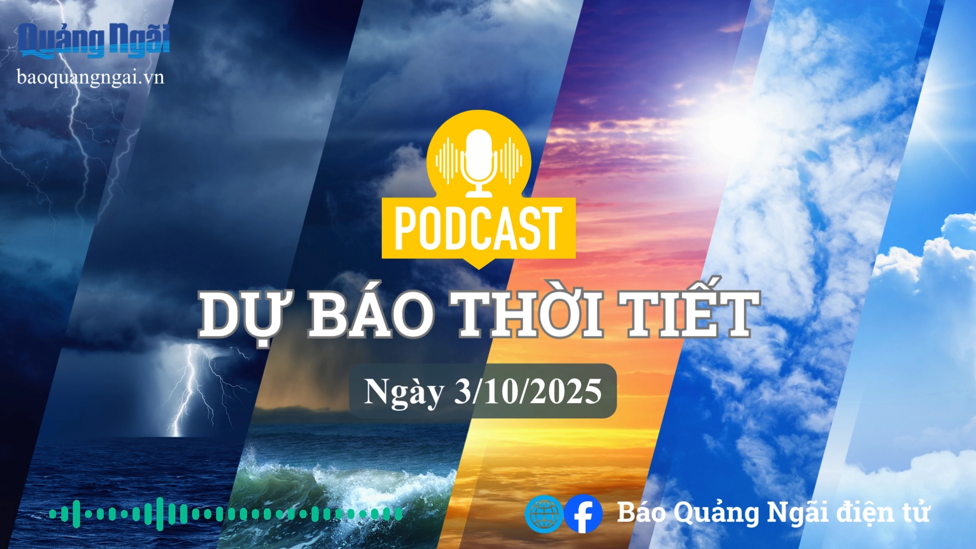 Podcast bản tin dự báo thời tiết ngày 3/10/2025