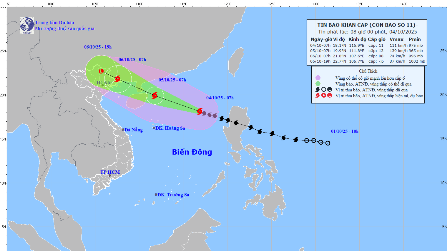 Ứng phó bão số 11: Triển khai đồng bộ các biện pháp ứng phó hình thái thiên tai kép (bão chồng bão, lũ chồng lũ)
