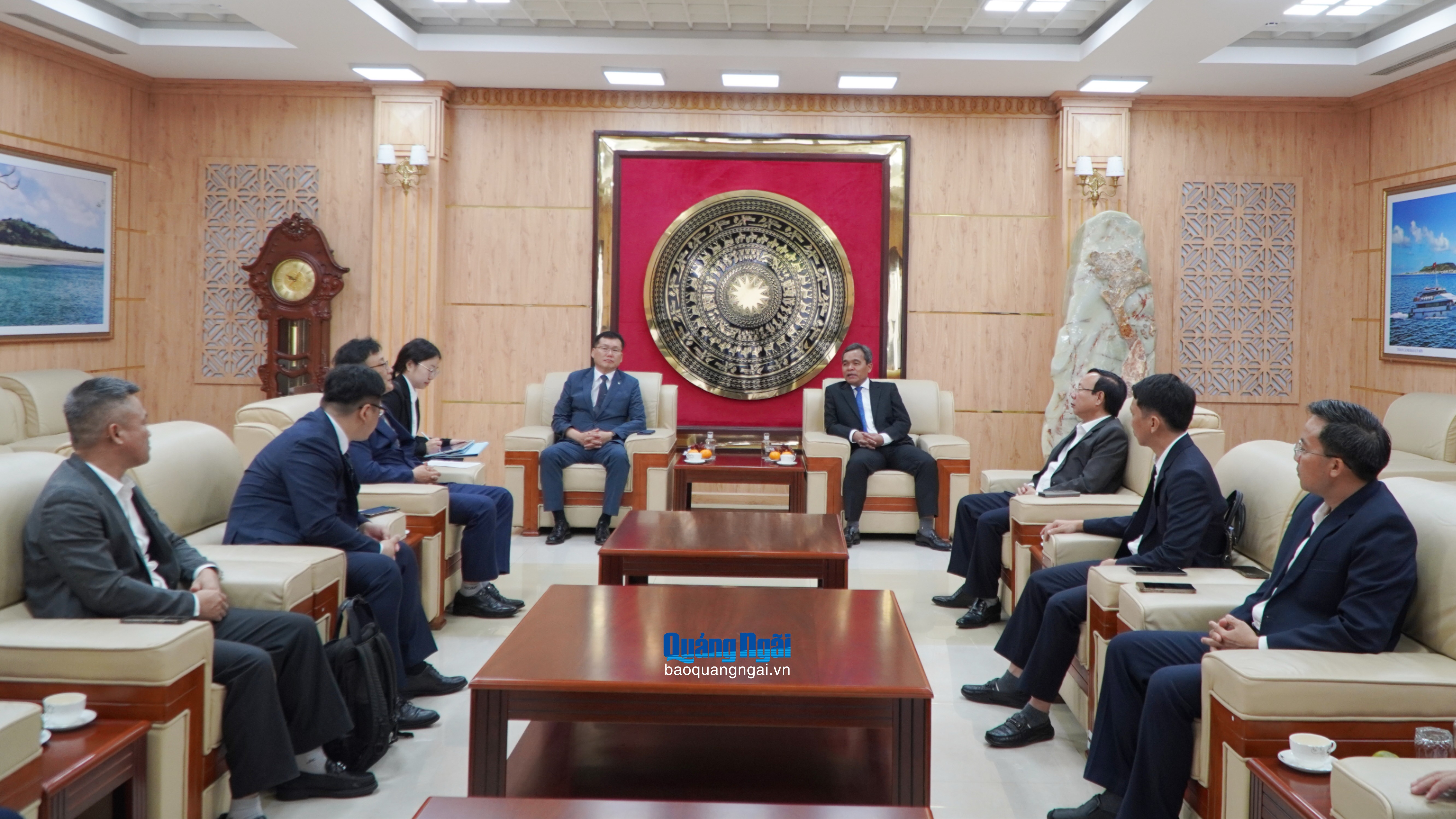 Bí thư Tỉnh ủy Hồ Văn Niên tiếp Công ty HD Hyundai Eco Vina