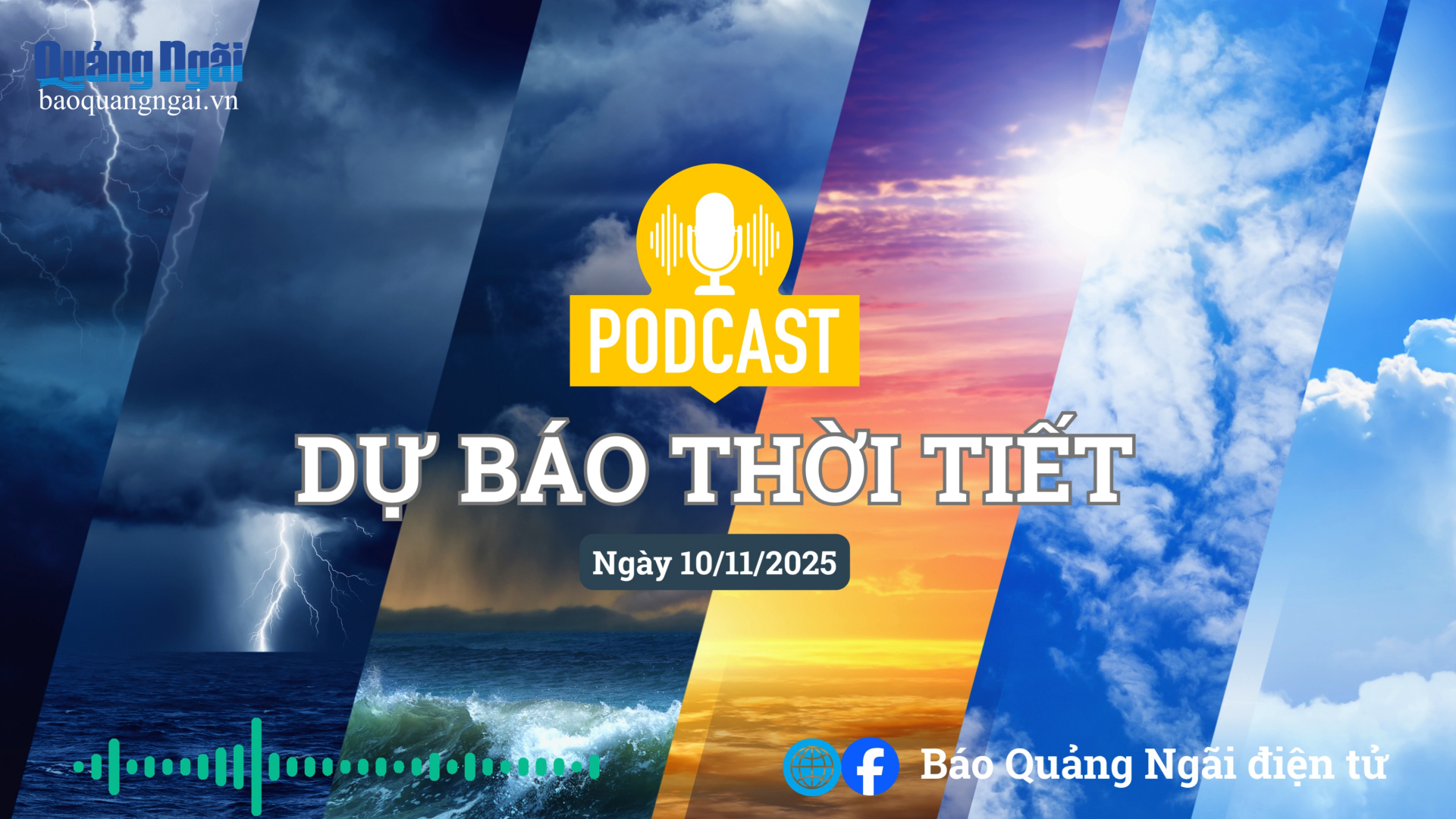 [Podcast]. Bản tin dự báo thời tiết ngày 10/11/2025