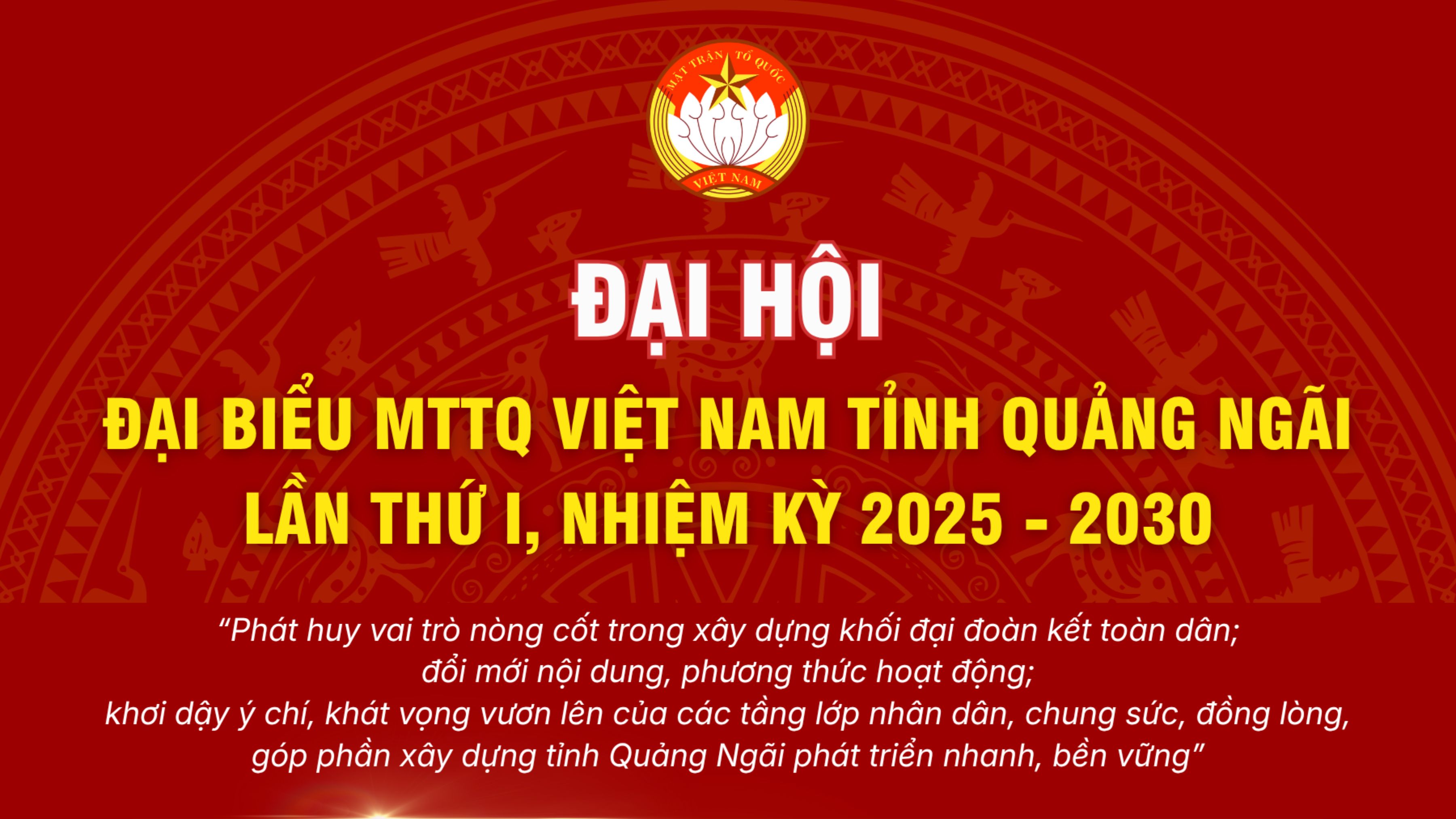[Infographic]. Thông tin Đại hội đại biểu Mặt trận Tổ quốc Việt Nam tỉnh, nhiệm kỳ 2025 - 2030