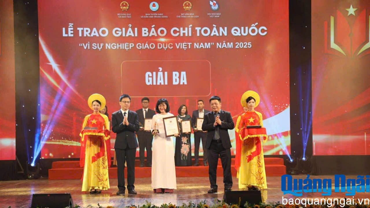 Báo và Phát thanh, Truyền hình Quảng Ngãi đoạt 2 Giải Báo chí toàn quốc 